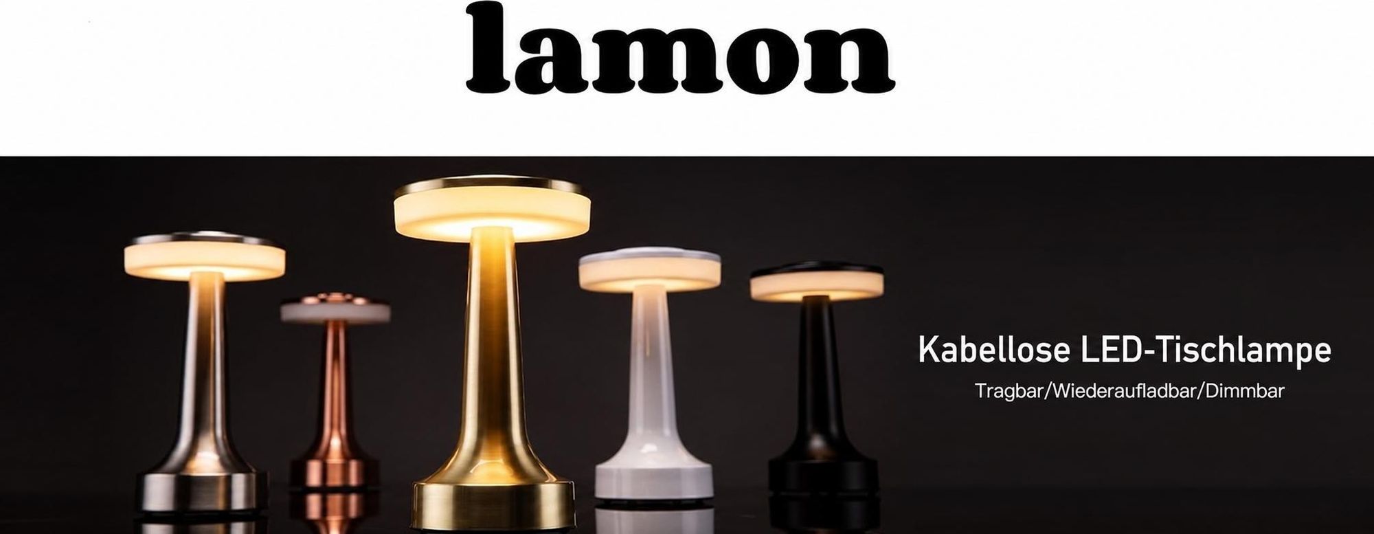 Schreibtischlampe,Nachttischlampe,Nachtlicht, Touch Steuerung Augenschutz Leselampe,Kabellos Dimmbar Tischleuchte,dreifarbige Lampe,LED-Metall, Silber