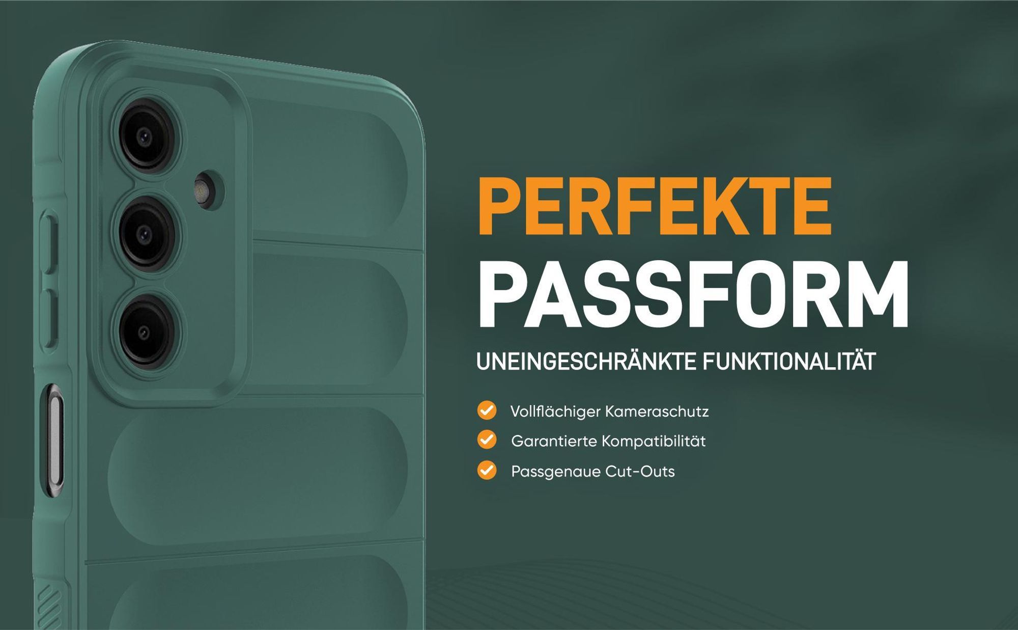 Grünes robustes Smartphone Cover für Samsung Galaxy A16 / A16 5G mit perfekter Passform