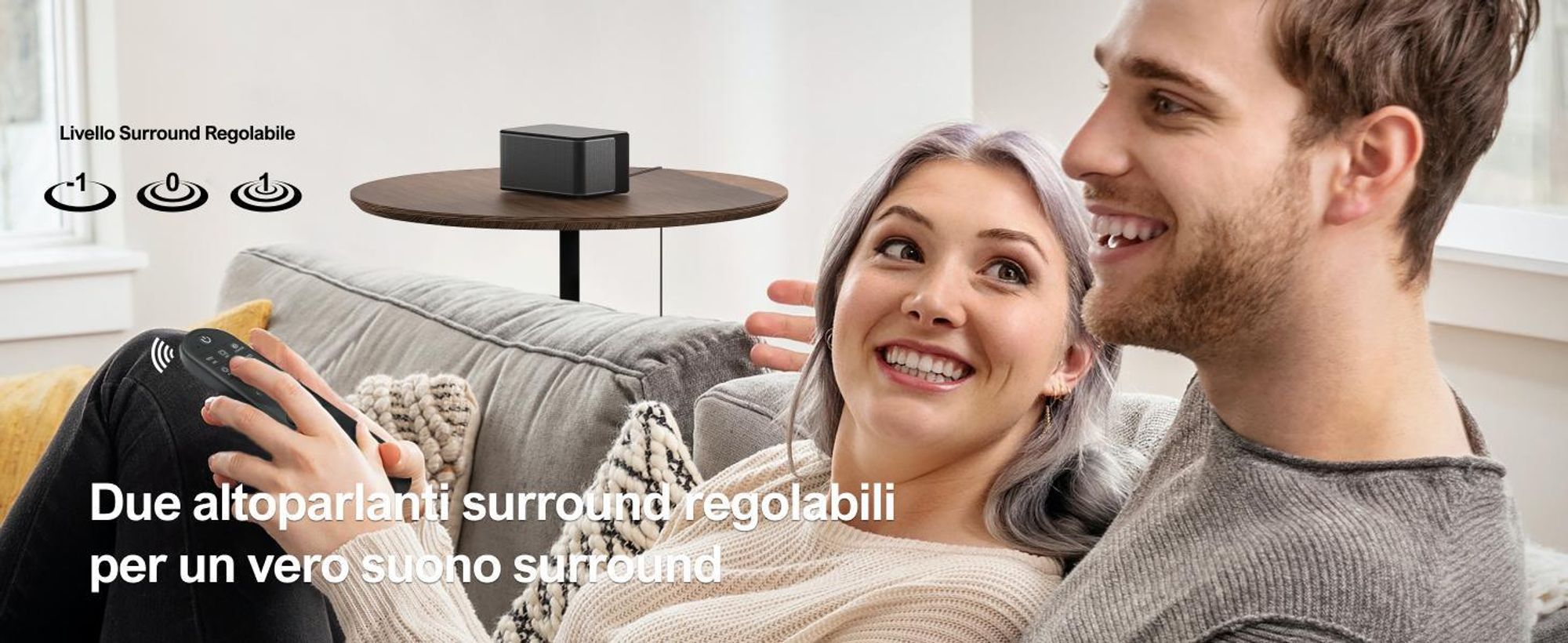 Soundbar ULTIMEA Poseidon D60 5.1 Dolby Atmos (410 W, suono surround e bassi regolabili, HDMI eARC)