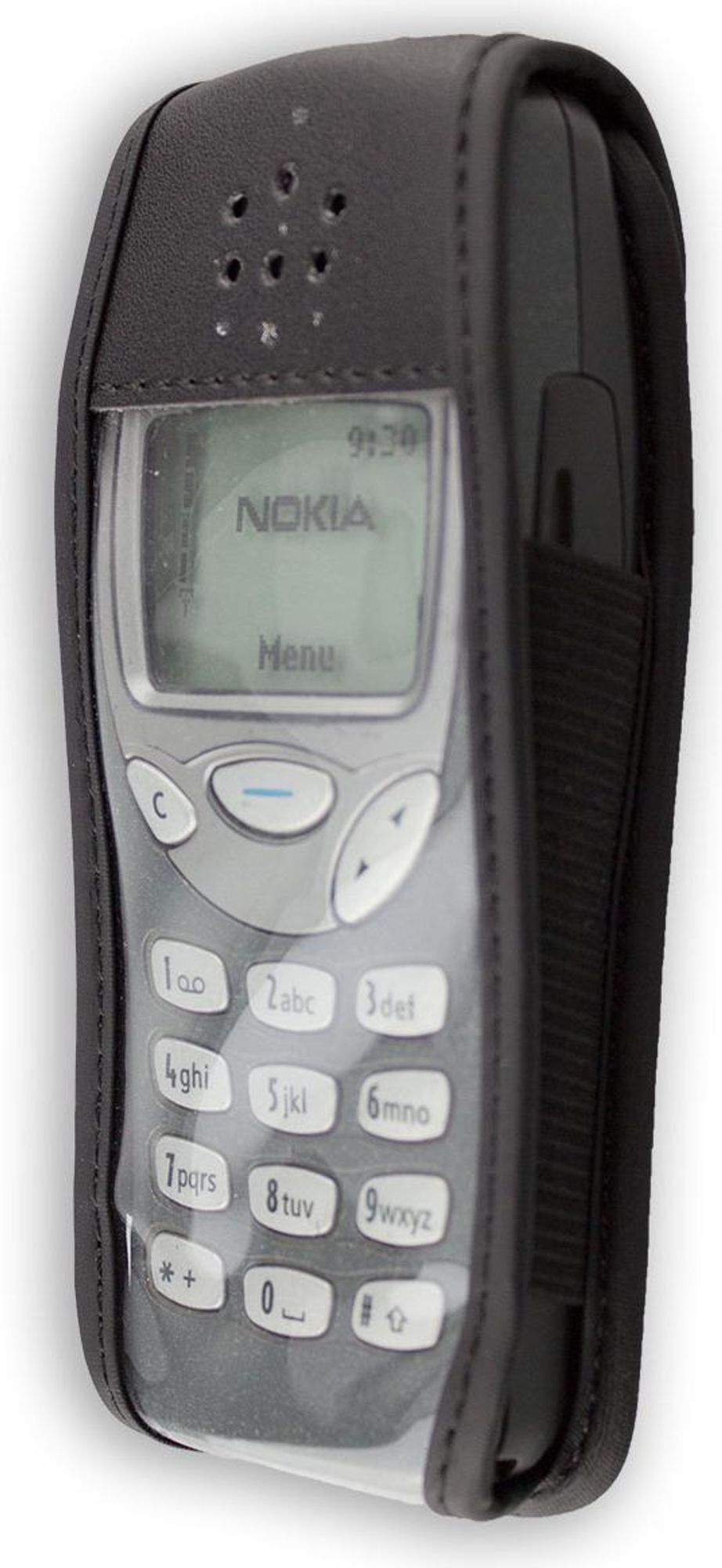 caseroxx Ledertasche mit Gürtelclip kompatibel mit Nokia 3210 aus Echtleder, Tasche mit Gürtelclip und Sichtfenster  Bild 1