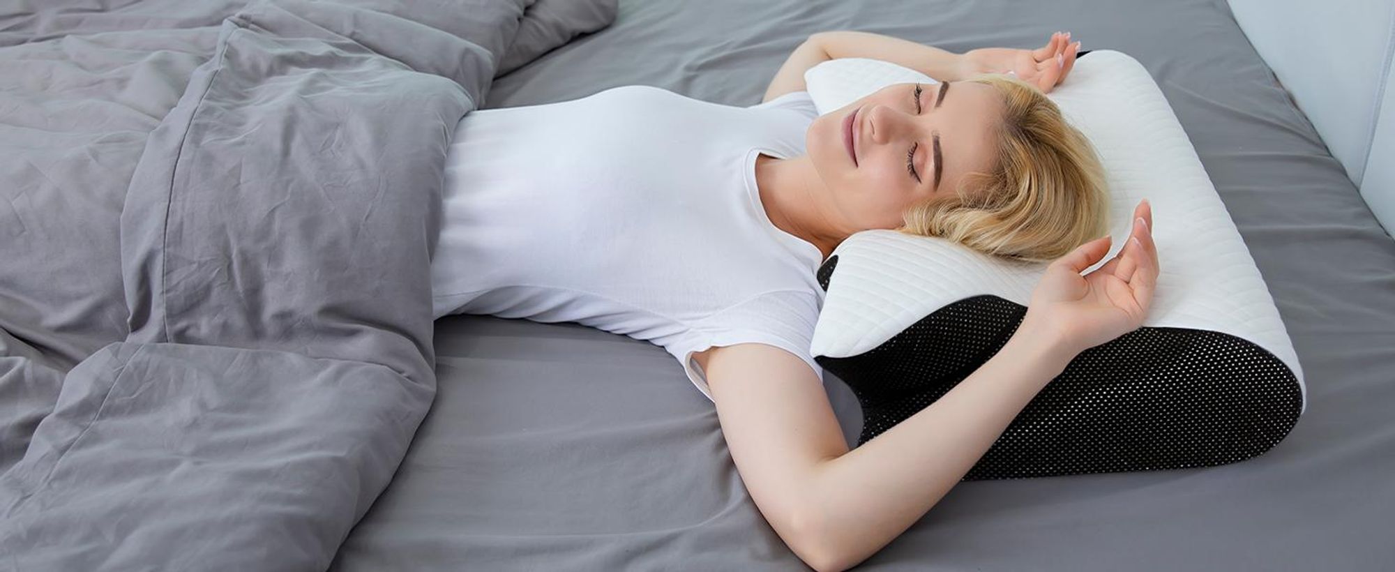 Nackenkissen, Kopfkissen, Memory Foam Kissen, Schlafkissen, Ergonomisches Orthopädisches Kissen, Seitenschläfer, Nackenschmerzen lindern