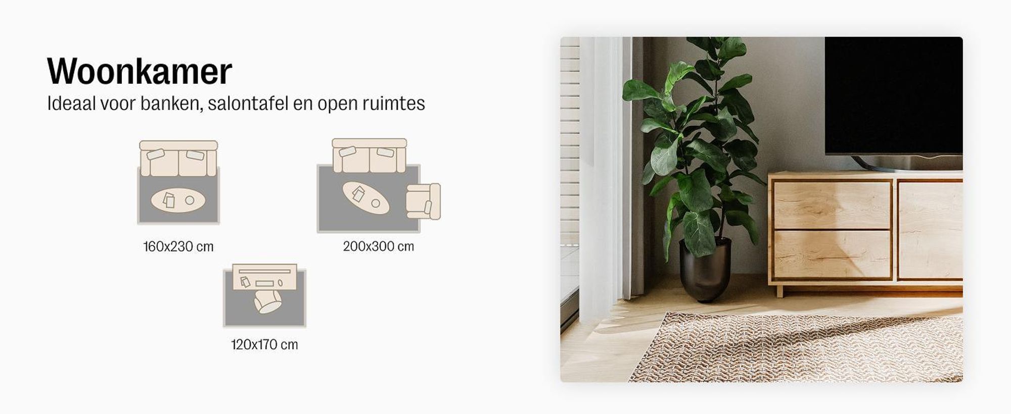 benuta tapijt voor binnen en buiten Kaleo Crème/Beige 70x200 cm Tapijt woonkamer Buitentapijt Loper Modern Korte pool Scandinavisch