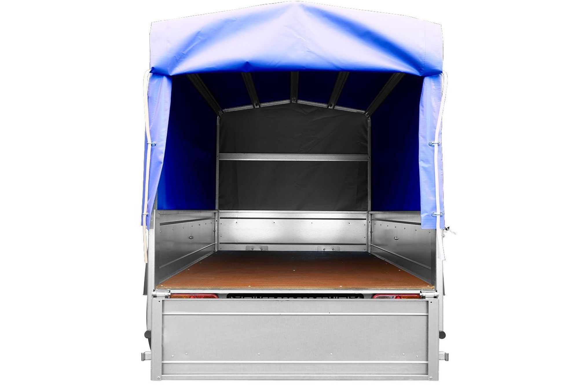 Anhänger mit Plane GARDEN TRAILER 201 KIPP [mit Stützrad, blauer Hochplane und Hochspriegel]