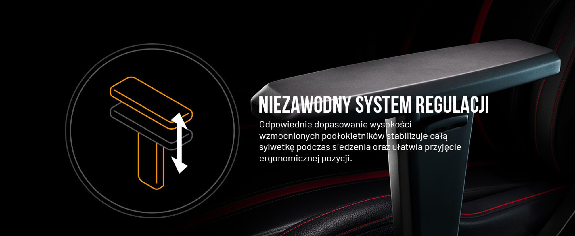 DIABLO Fotel Gamingowy Obrotowy Krzesło dla Gracza | Podłokietniki Poduszka pod Lędźwie i Kark  | X-One 2.0 |  Normal Size, Czarno-czerwony