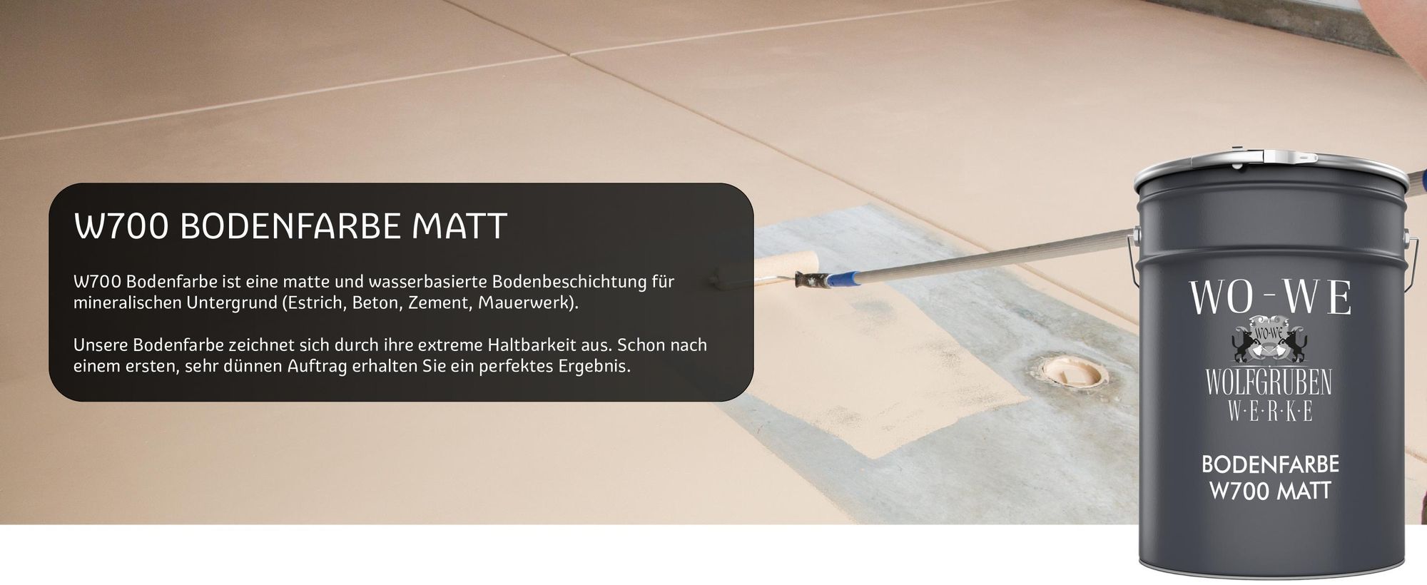 Betonfarbe Bodenfarbe Bodenbeschichtung W700 MATT