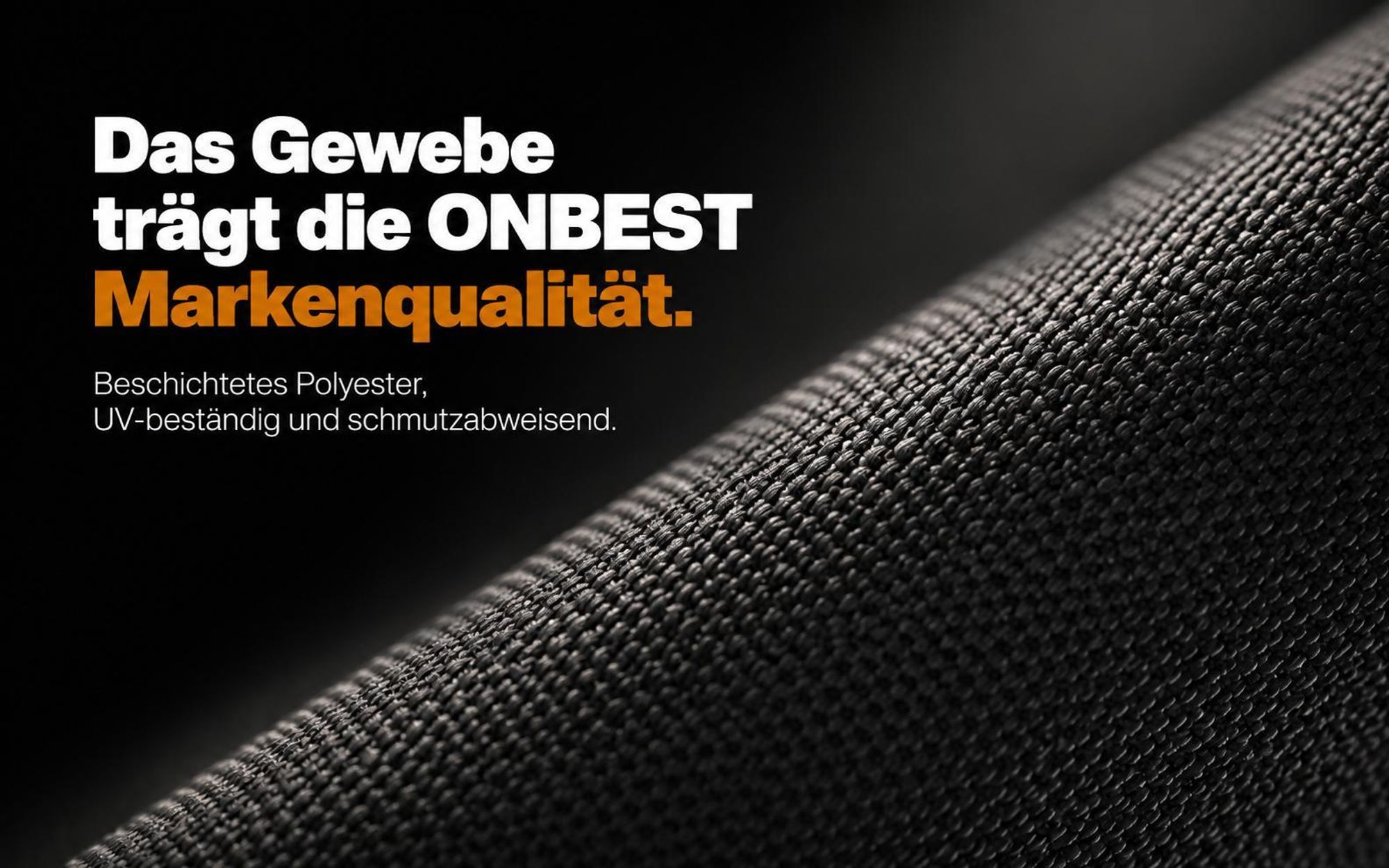 ONBEST Senkrechtmarkise | ohne Bohren | inklusive Montagematerial | Handkurbel | 250 x 160 cm | Wetterfest | Außen
