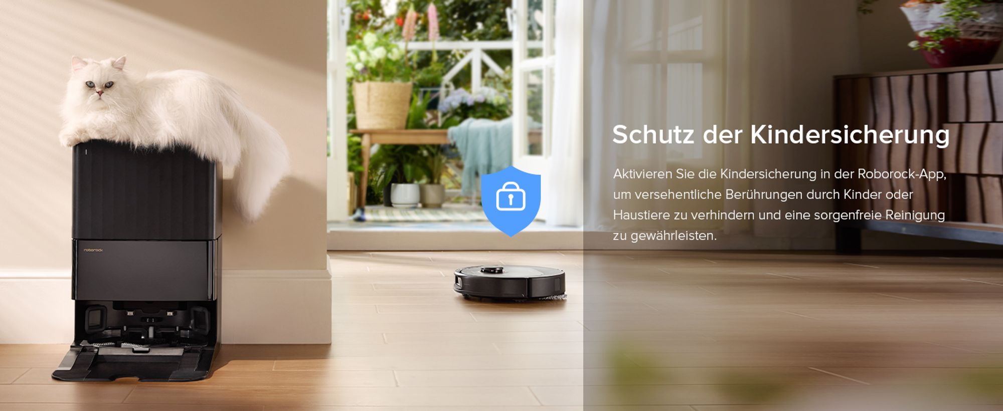 Roborock Qrevo S5V Saugroboter mit Wischfunktion, 12.000Pa, Zero-Tangle System, Warmlufttrocknung, Multifunktions-Dockingstation (Schwarz)