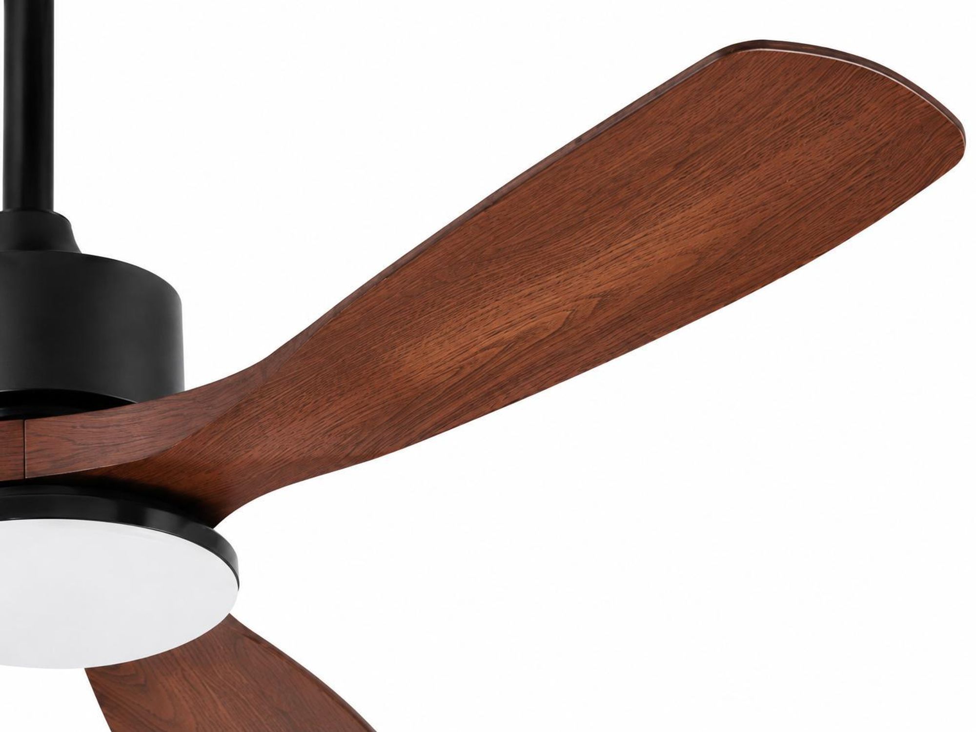 Ø132cm Deckenventilator mit Beleuchtung und Fernbedienung DC Motor Leise 6 Stufen Holz-Optik Modern Smart APP Dimmbar für Wohnzimmer Schlafzimmer