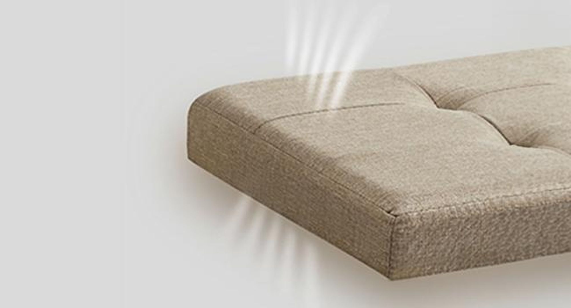 SONGMICS 110 cm Sitzbank mit Stauraum, klappbare Sitztruhe, Fußbank, helltaupe