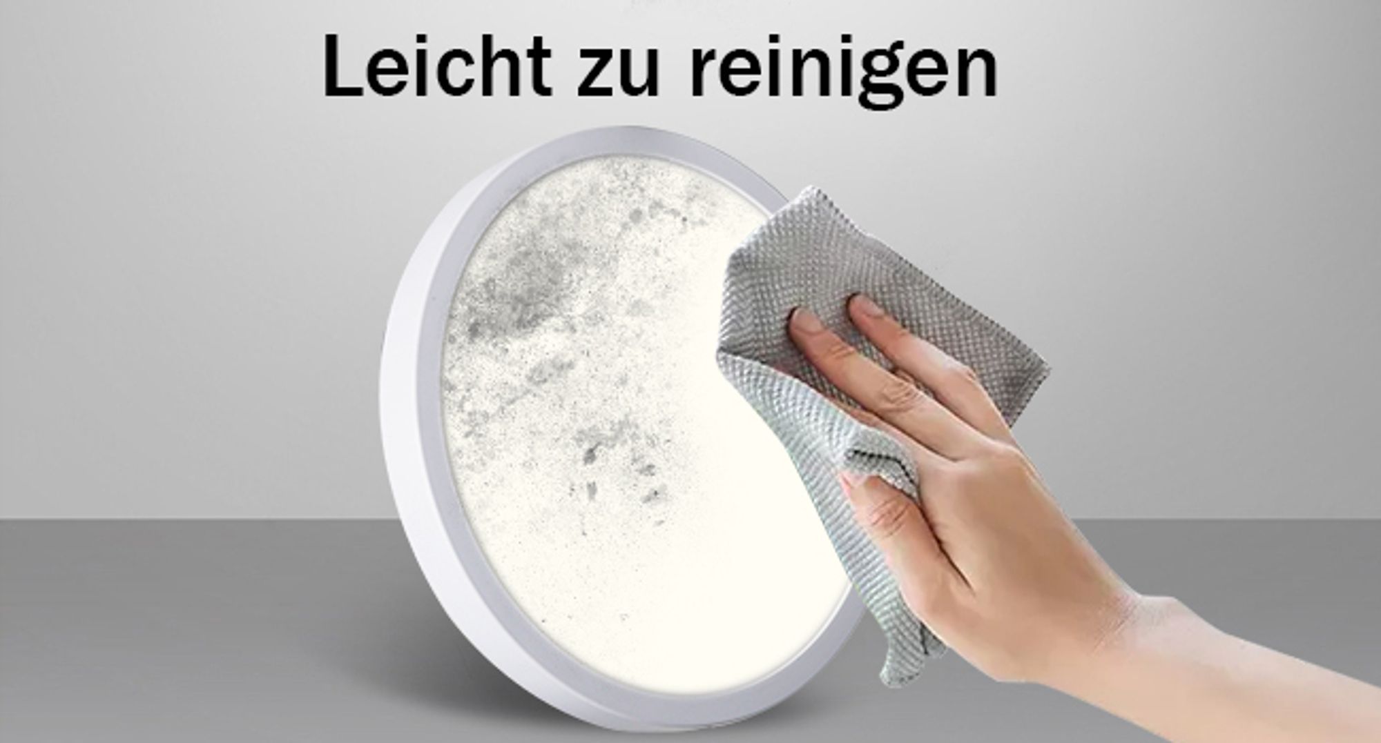 Lampy sufitowe LED są łatwe w czyszczeniu.