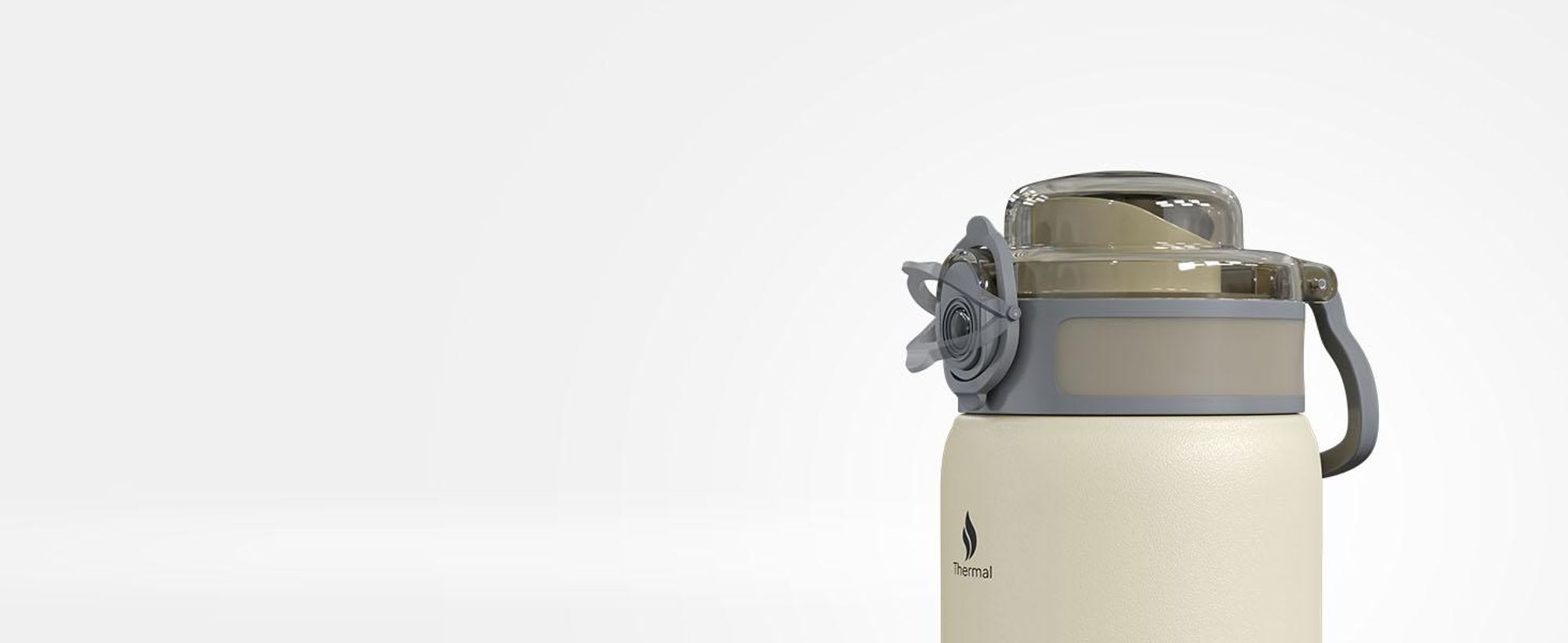 ZIPRO Edelstahl Trinkflasche 500 ml Beige - Thermosflasche Isoliert Doppelwandig Auslaufsicher BPA-Frei Sport Wasserflasche Thermo klein