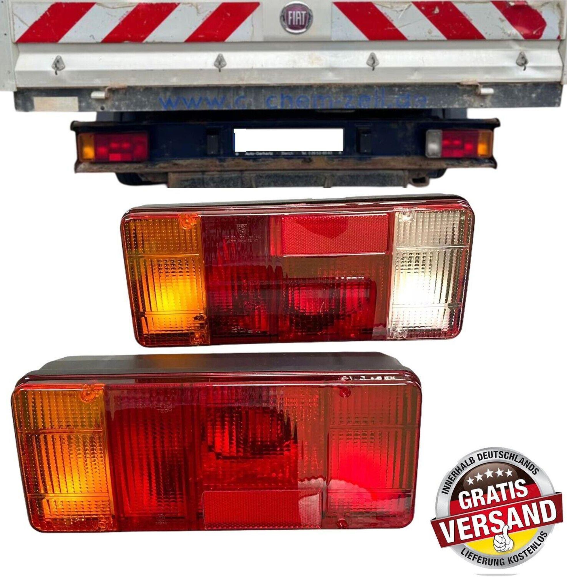 2x Rücklicht Heckleuchte Rückleuchte Iveco Daily Fiat Ducato Peugeot Boxer LKW