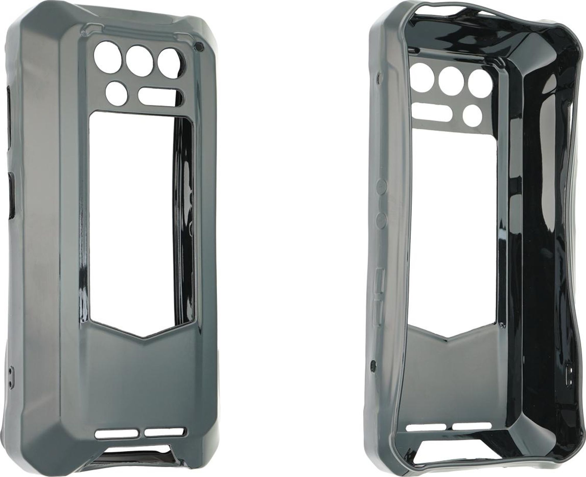 caseroxx Schutz-Hülle TPU-Hülle kompatibel mit Oukitel WP100 Titan, Gummi Handy Tasche schwarz  Bild 1