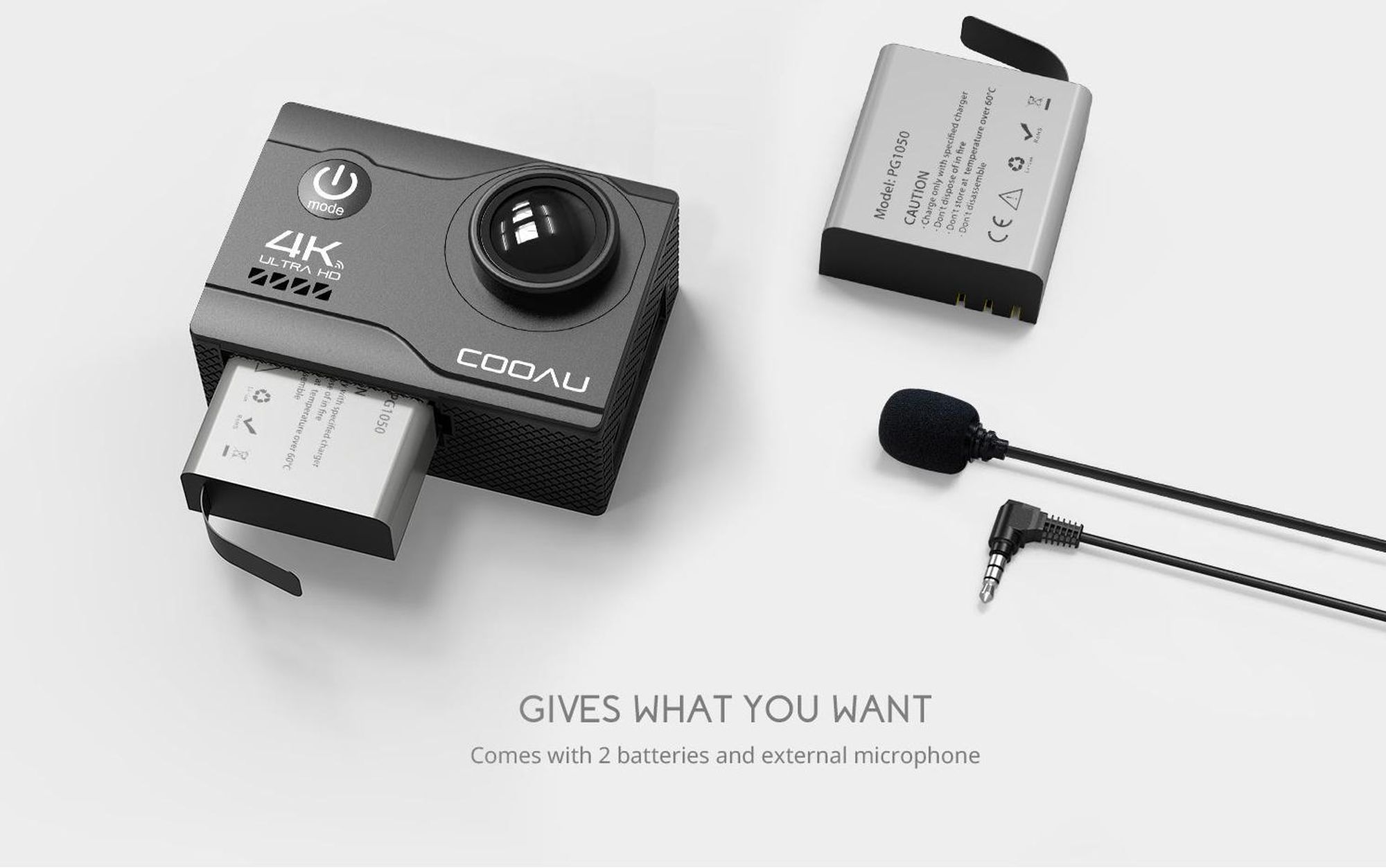 COOAU 20MP Sport Aktion Kamera Action Cam Camera WiFi EIS 40m Unterwasserkamera