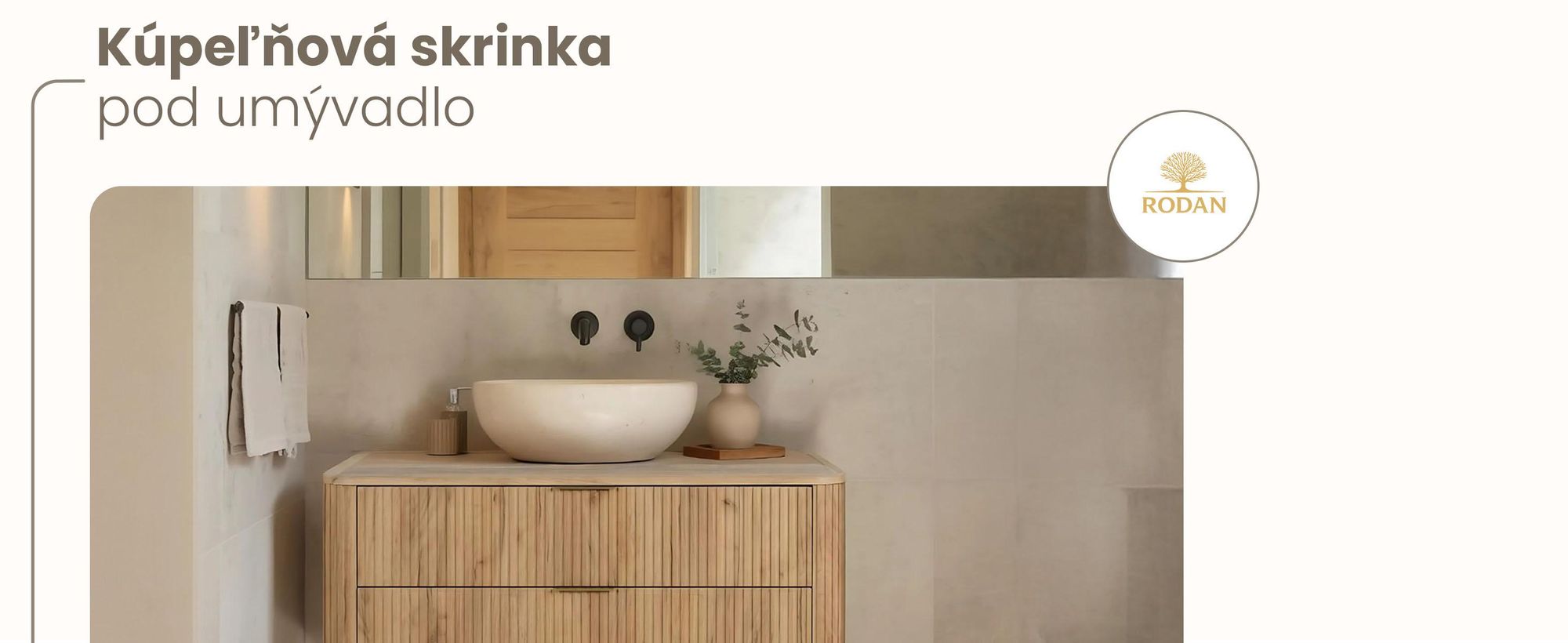 Kupelnova Skrinka 120 CM Hnedý Mat MDF 2 Zásuvky