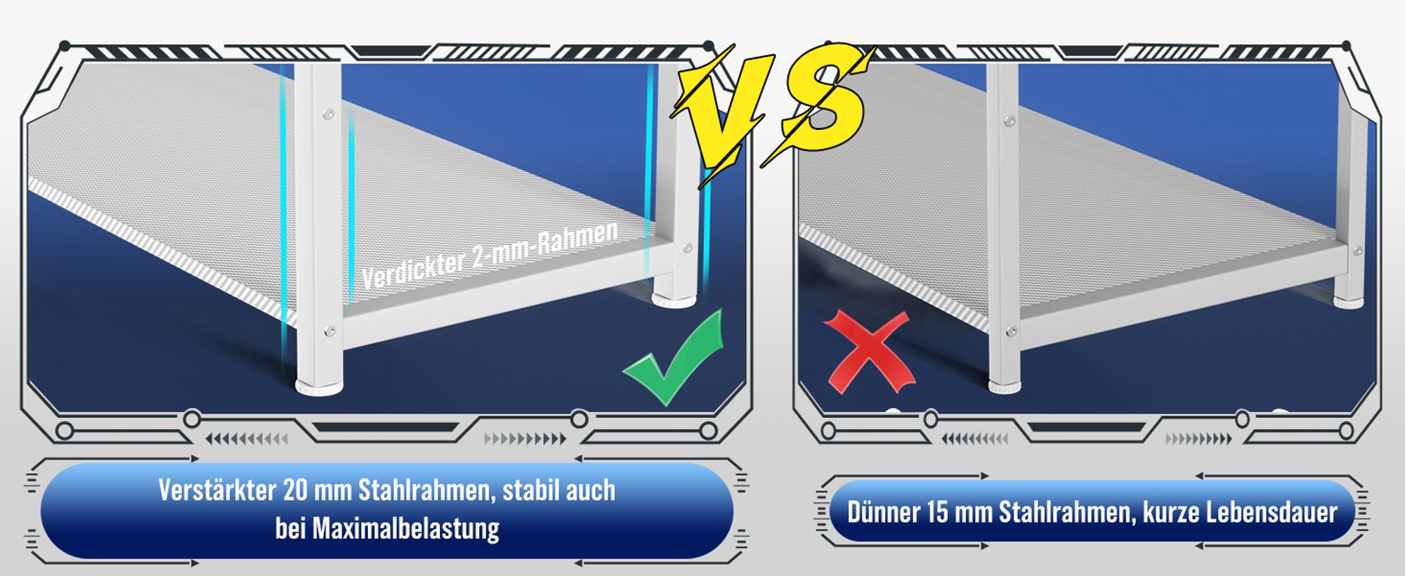 COMHOMA Schreibtisch Gaming Tisch mit Regal, Eckschreibtisch mit USB-Ladeanschluss und Steckdose, 120cm Computertisch L Form, PC Tisch für Büro, Heimb