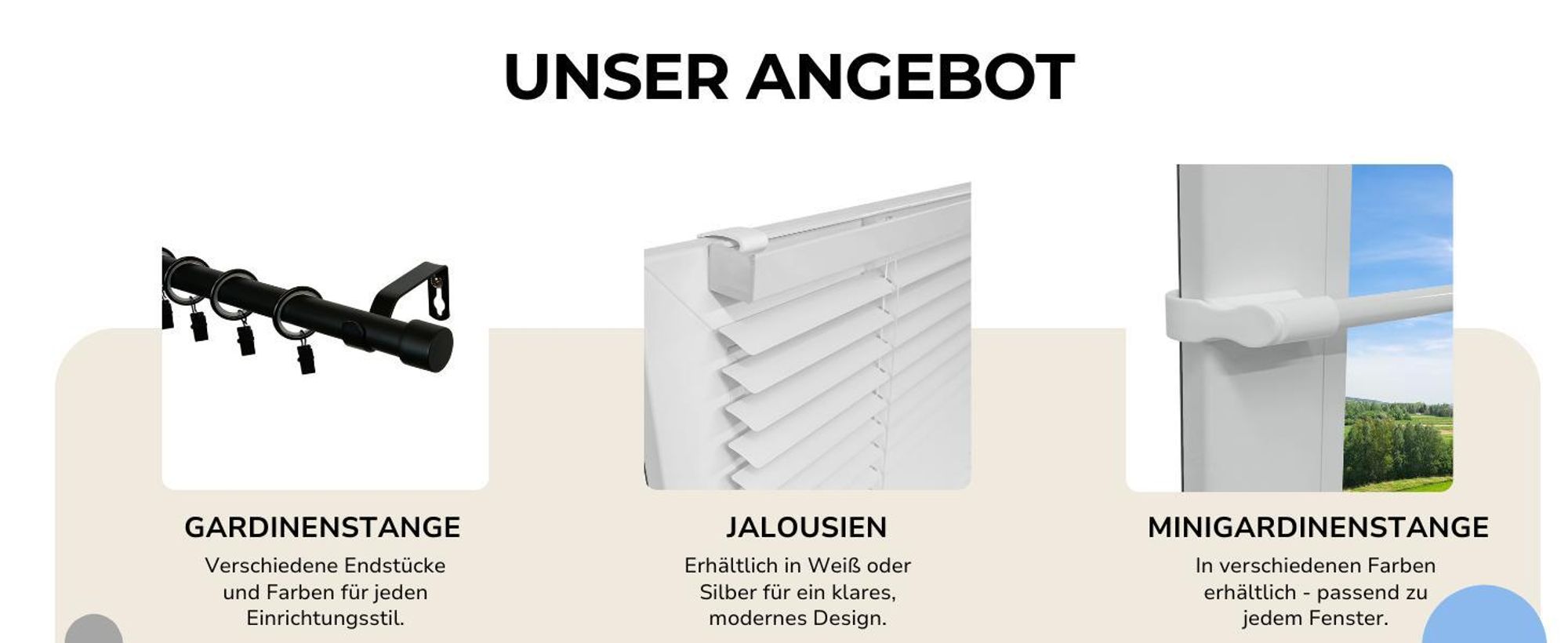 120 cm Einzelne Gardinenstange Ø 25 mm Antikgold mit Glaskugel Endstücken Einläufig Metall Vorhangstange Set