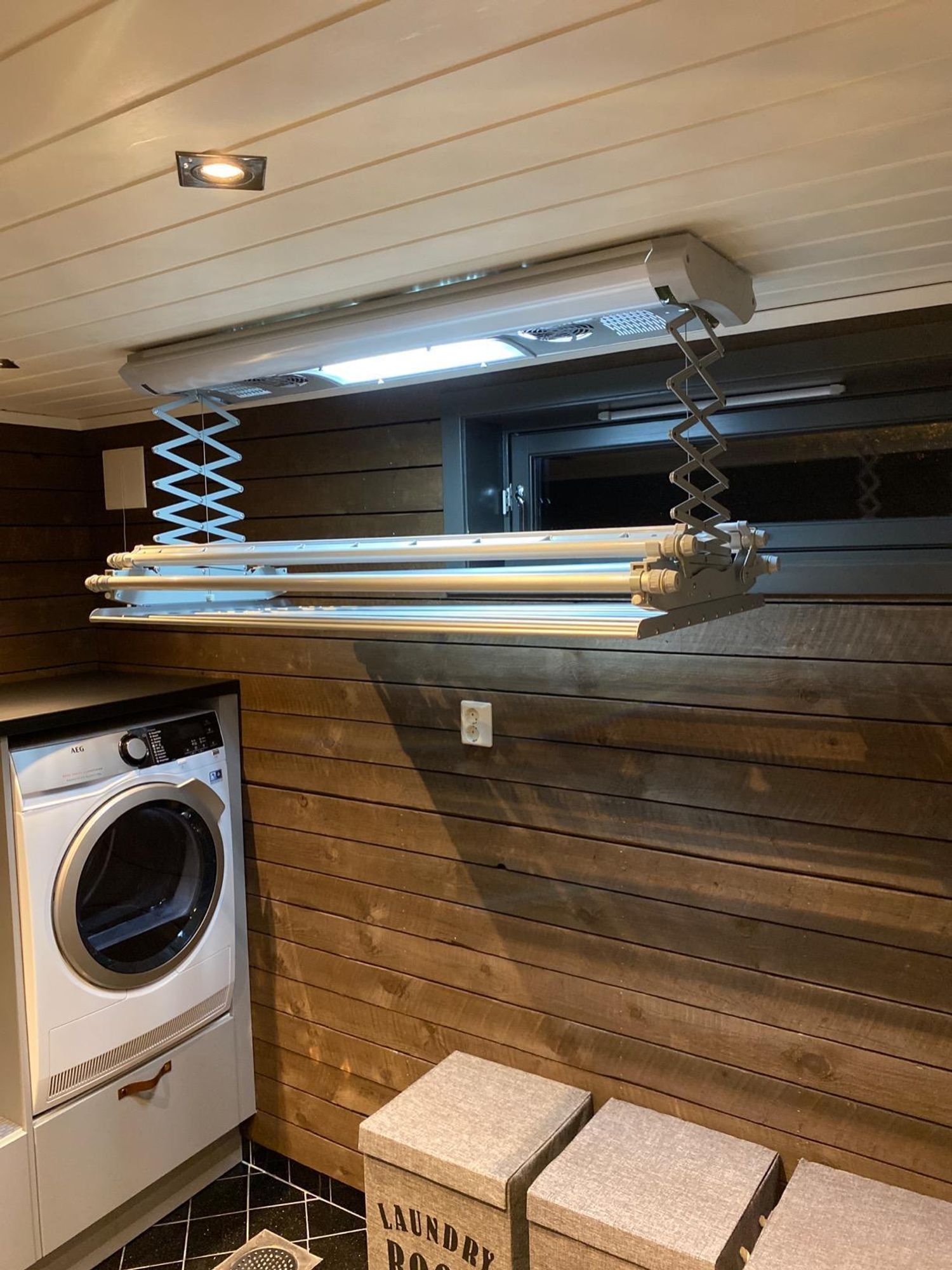 Elektrischer Decken-Wäschetrockner Foxydry Air 122 cm – Stahl und Aluminium