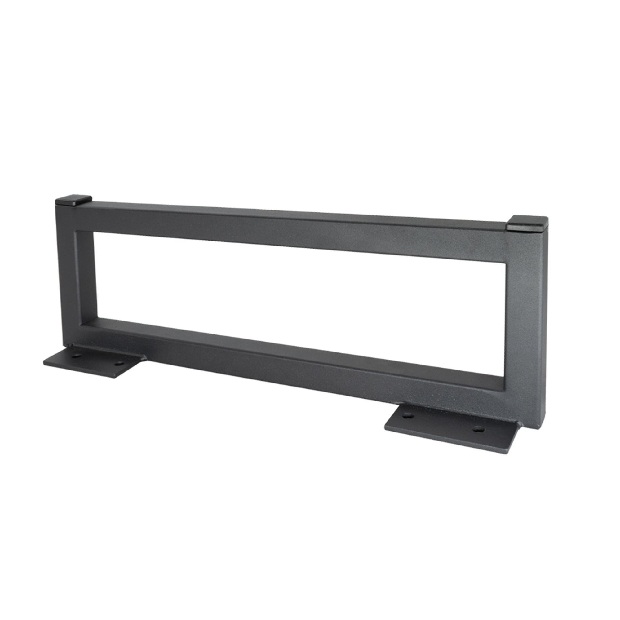 Rechteckiges Metall-Möbelbein 35 cm Schwarz Matt Möbelfuß Schrankfuß Stabil 1 Stück