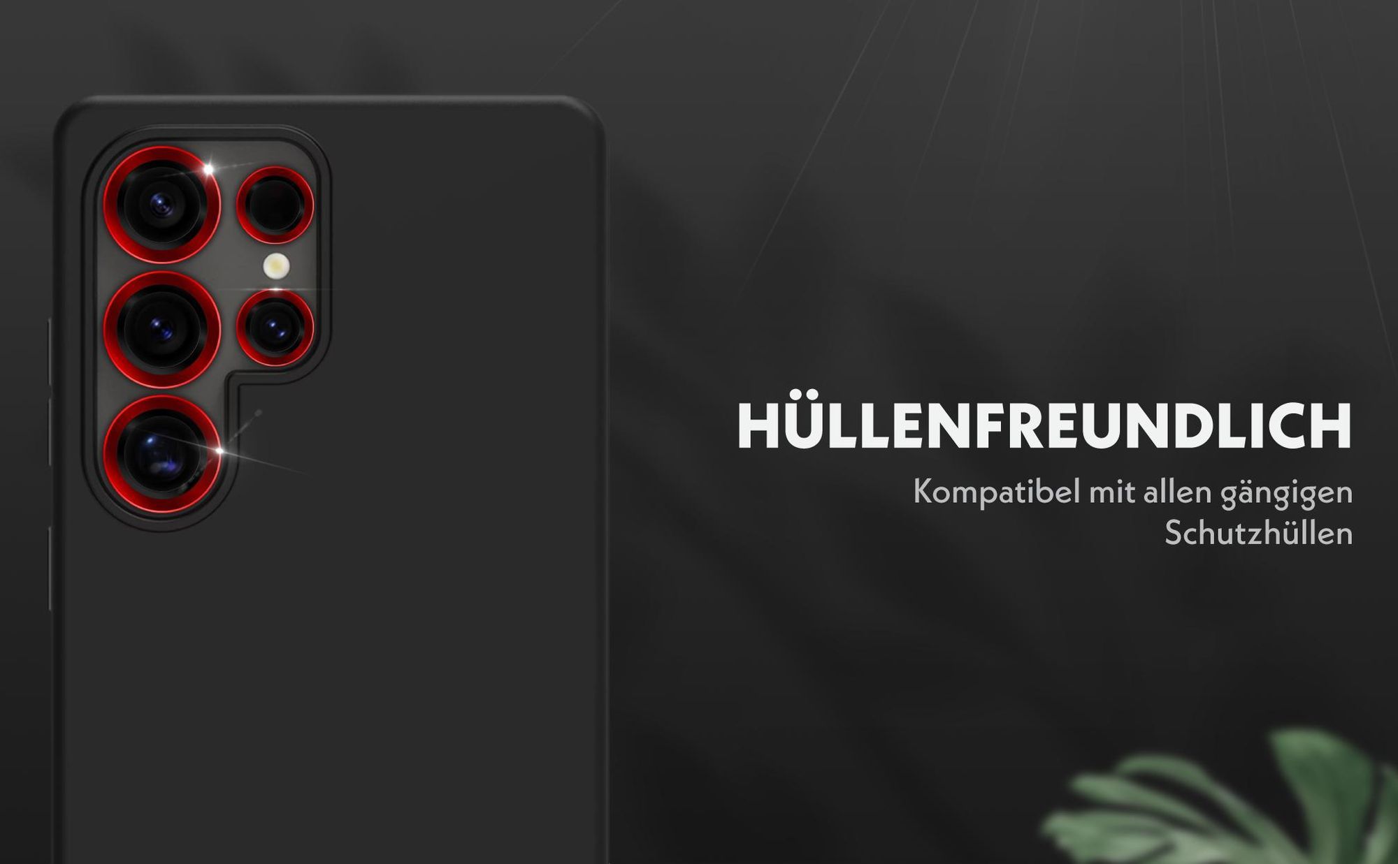 Kameraschutzglas Set für Samsung Galaxy S25 Ultra kompatibel mit allen gängigen Hüllen