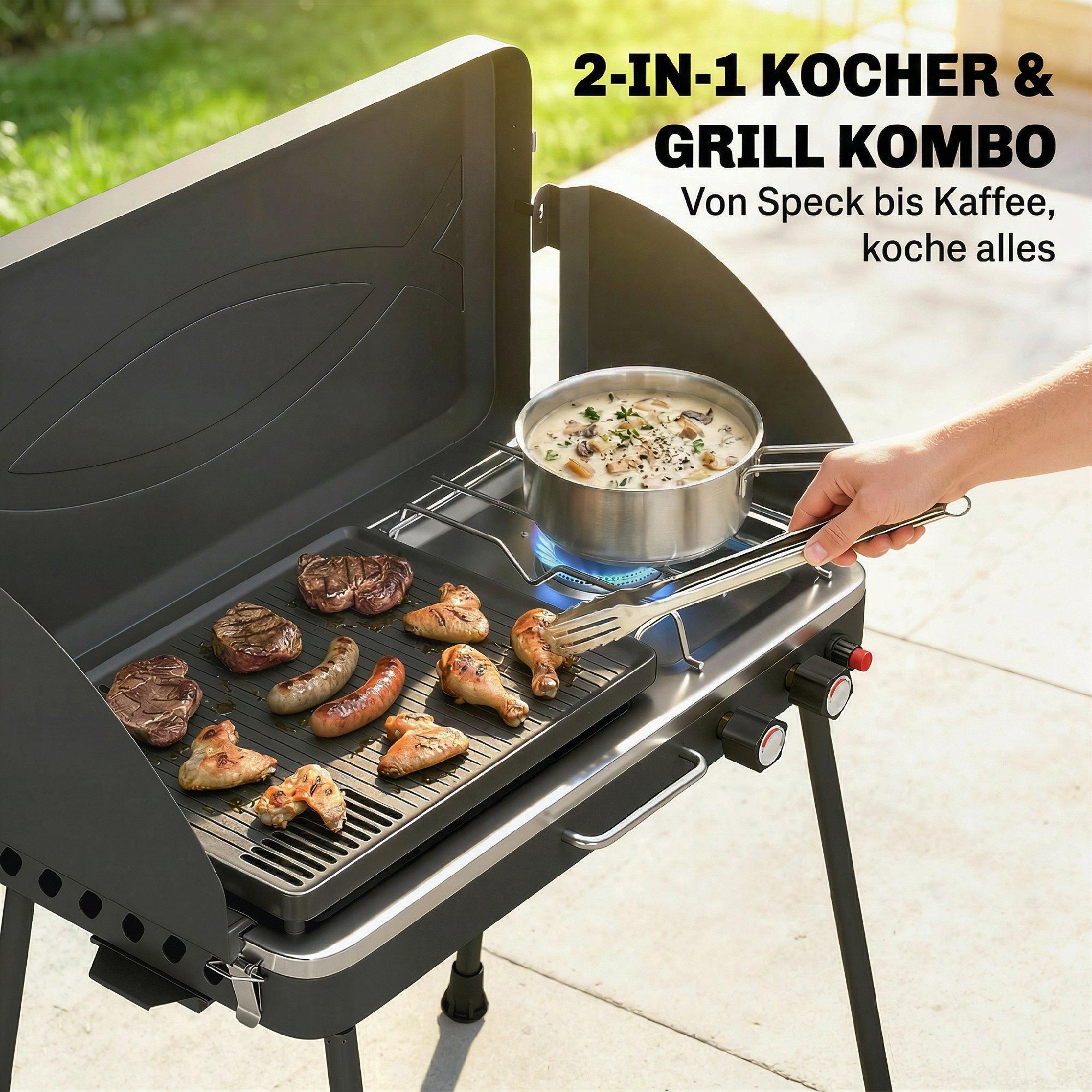 Tischgrill Balkon mit