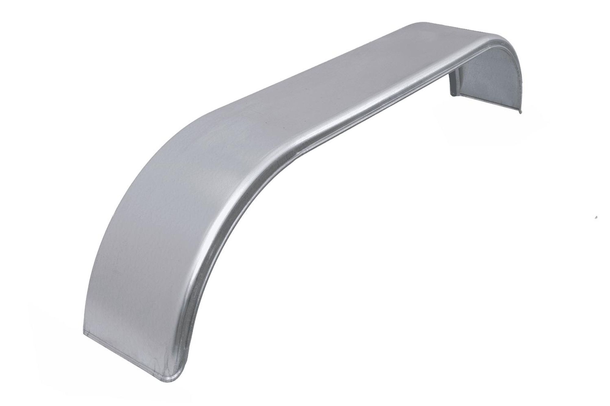 CHORUS Tandem-Kotflügel 14 Zoll aus verzinktem Stahl für Pkw-Anhänger 1575x255 mm als robuster metallischer Radkasten