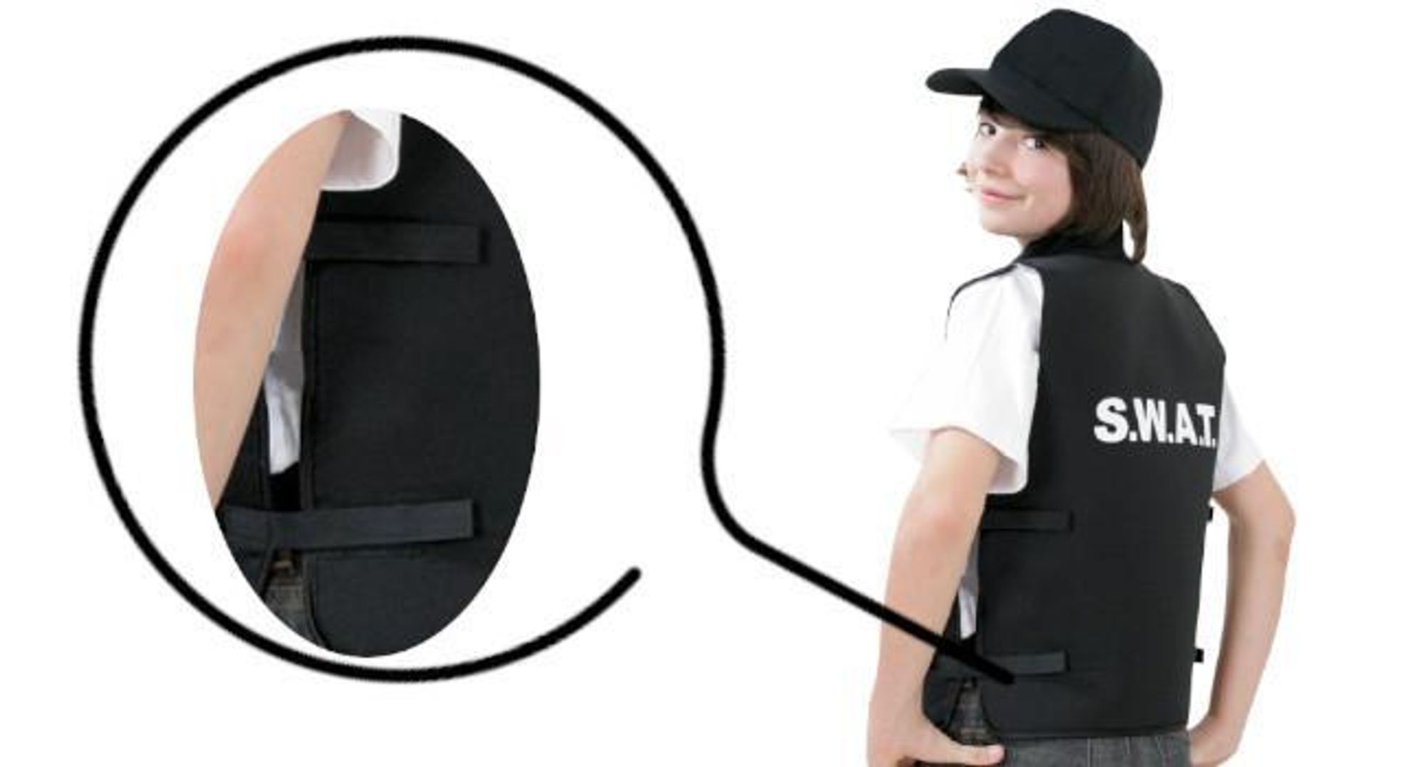 Mit den Klettverschlüssen lässt sich die Weite regulieren.