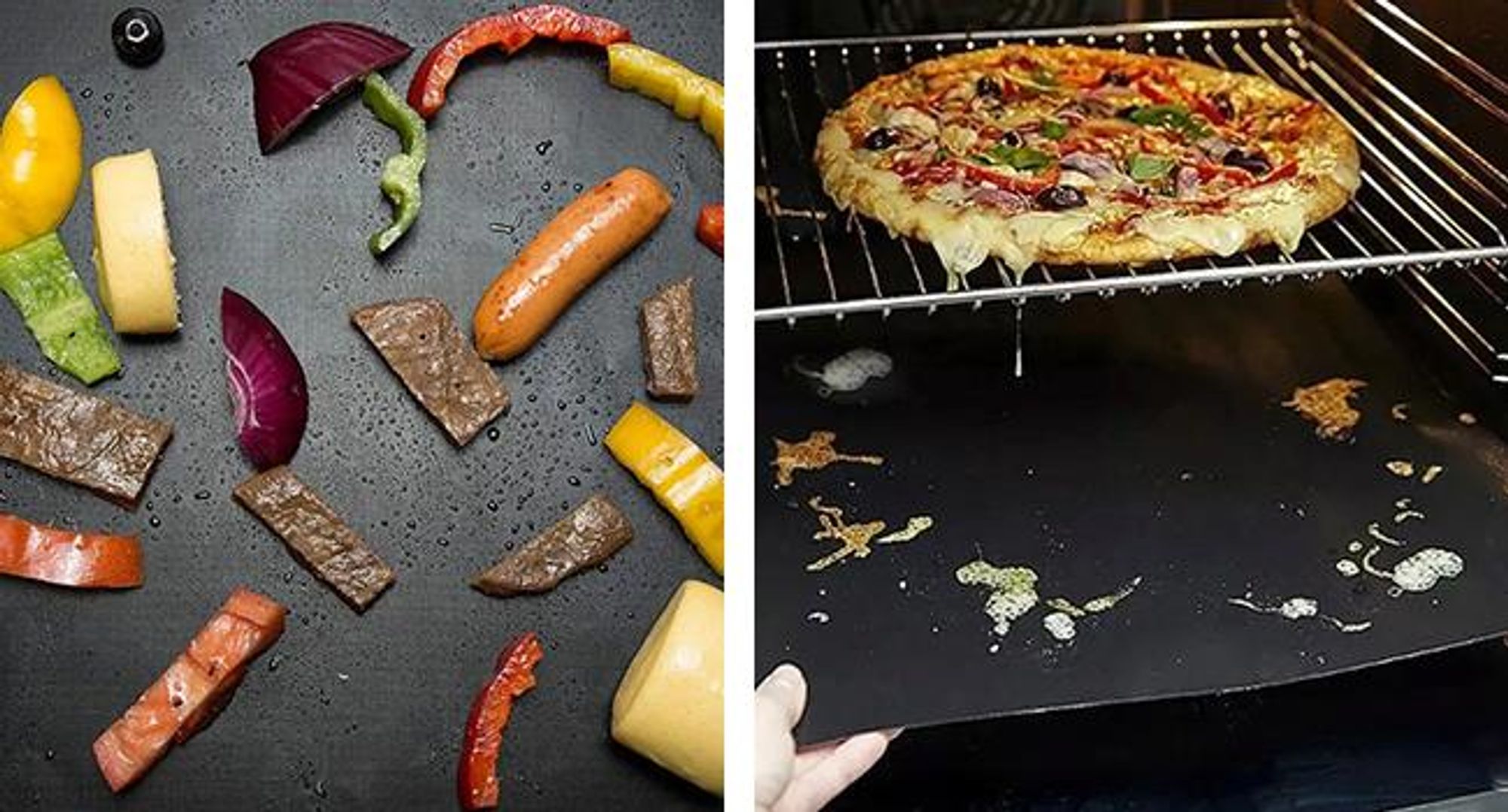 KRUMAD Grillmatte 5er Set – Dauerbackfolie 33×40 cm für Backofen & Gasgrill, antihaft & wiederverwendbar, hitzebeständig bis 260 °C, Backpapier-Ersatz