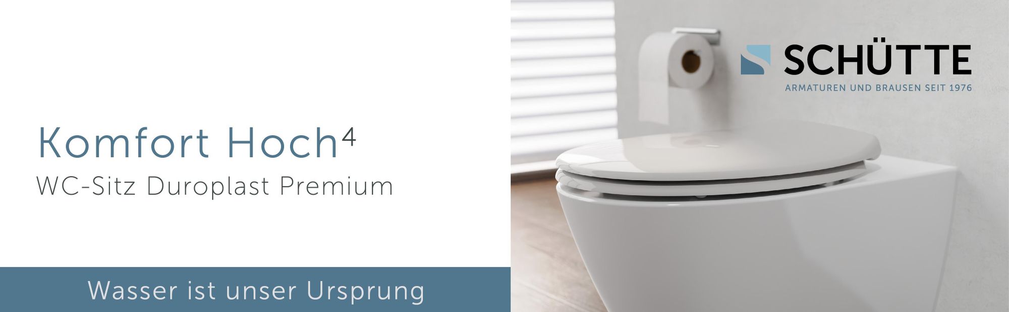 SCHÜTTE Duroplast WC-Sitz WHITE, PREMIUM, mit Absenkautomatik