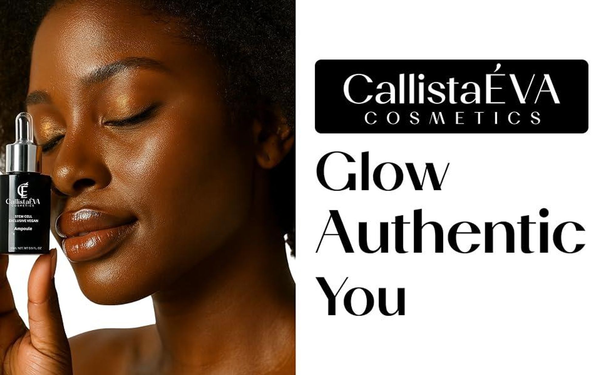 CallistaÉVA Hyaluron Stammzellen Ampullen [ Germany] –Veganes Anti-Aging Hydrating Serum mit Pflanzenstammzellen, Panthenol– Beruhigendes, Straffung & Feuchtigkeit – Trockene, alle hauttypen 15ml