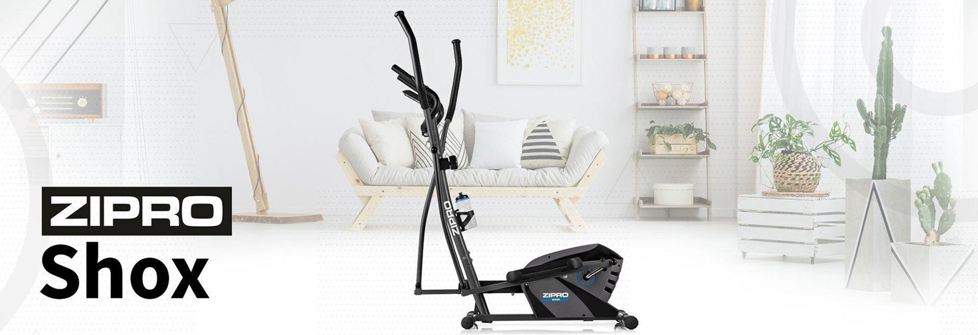 Zipro Shox | Magnetický crossový trenažér na doma | nosnosť 120kg | 7-kg zotrvačník | 8 stupňová odolnosť | LCD displej | moderný dizajn