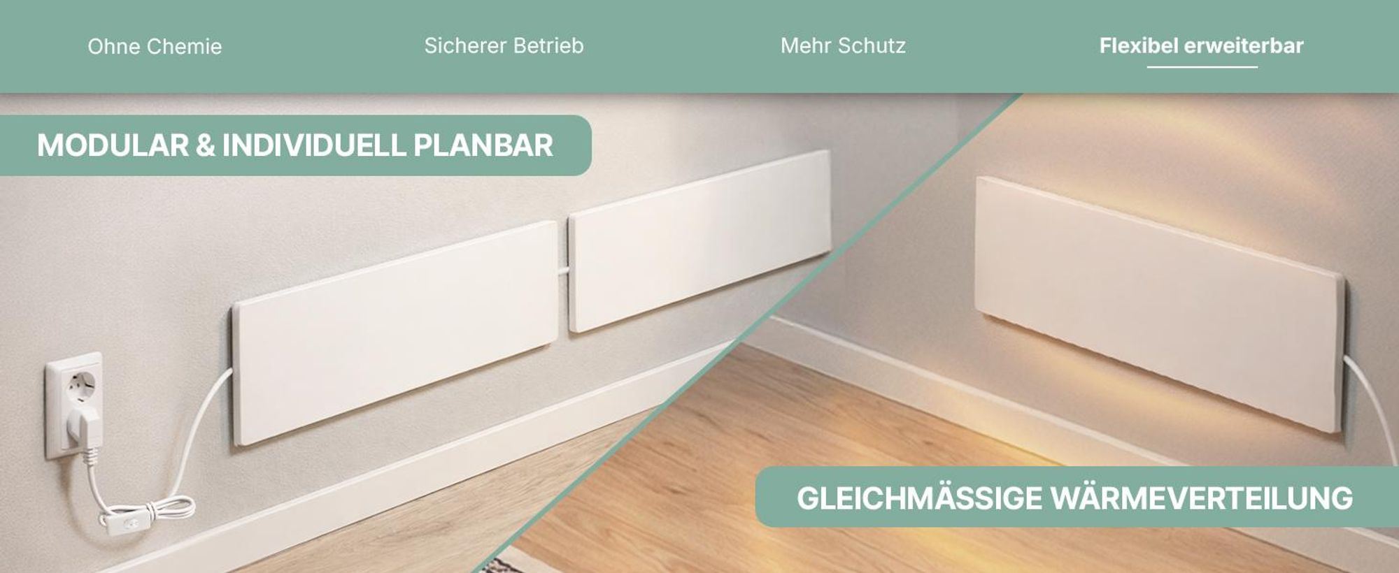 Heidenfeld Anti-Schimmel Heizung | Infrarotheizung - Schimmelentferner - Schimmel Frei - Wandheizung - Badheizung - Schutz ohne Chemie - Einzeln