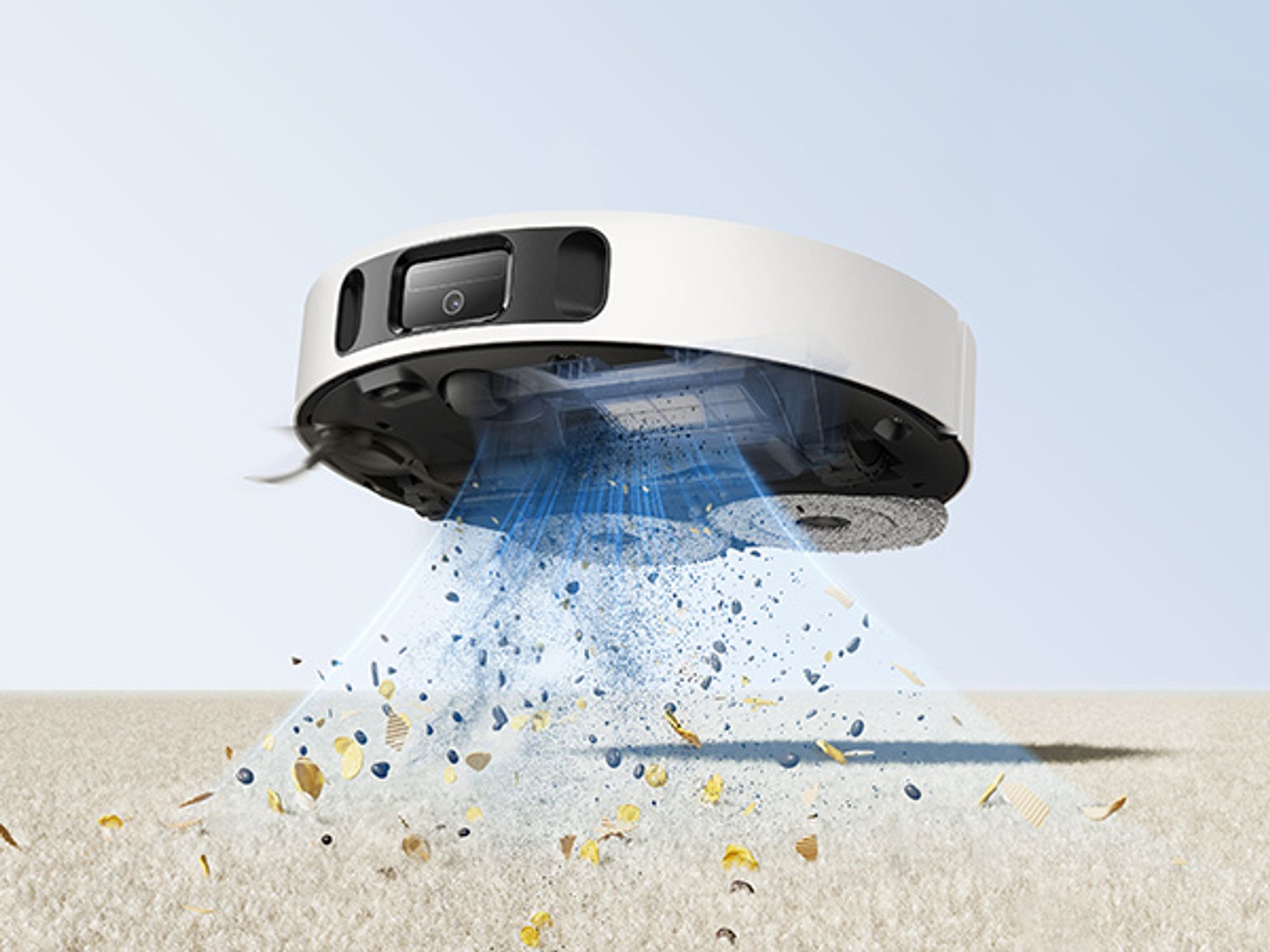MOVA E30 Ultra Roboter-Staubsauger und Wischmopp, Automatische Entleerung und Selbstreinigung des Wischers,7000 Pa Saugleistung,10 mm Wischerlift