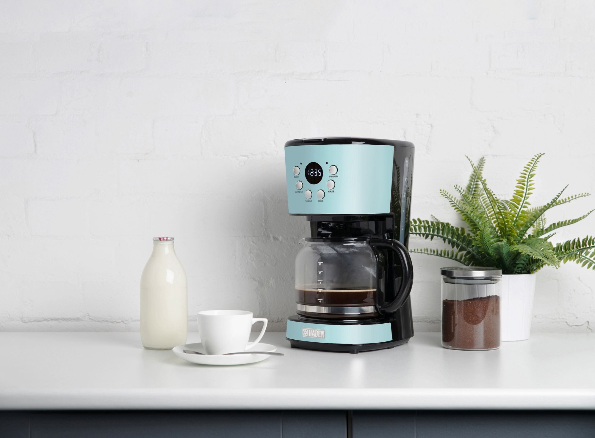 Haden  Heritage Kaffemaschine Turquoise 1.8 l, türkis