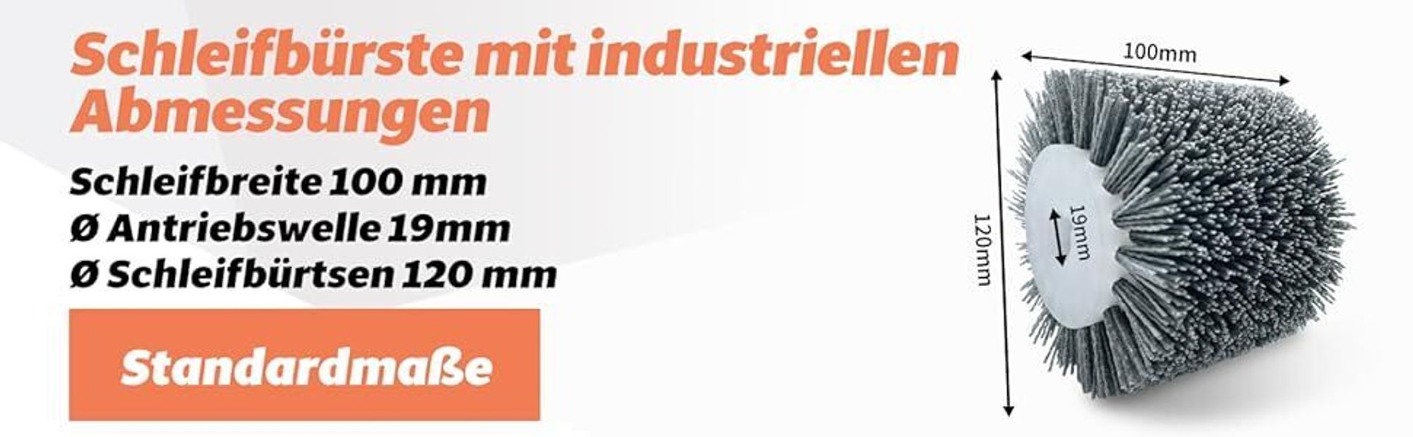 Satiniermaschine Bürstenschleifer 1500 W inkl. Stahldraht & Nylon & Schleifpapier Bürste