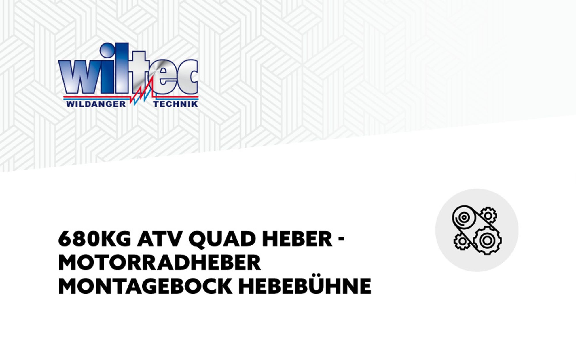Wiltec Motorradheber bis zu 680kg für Motorräder ATVs und Quads Hebebühne für Reparaturen am Motorrad Heber Montagebock