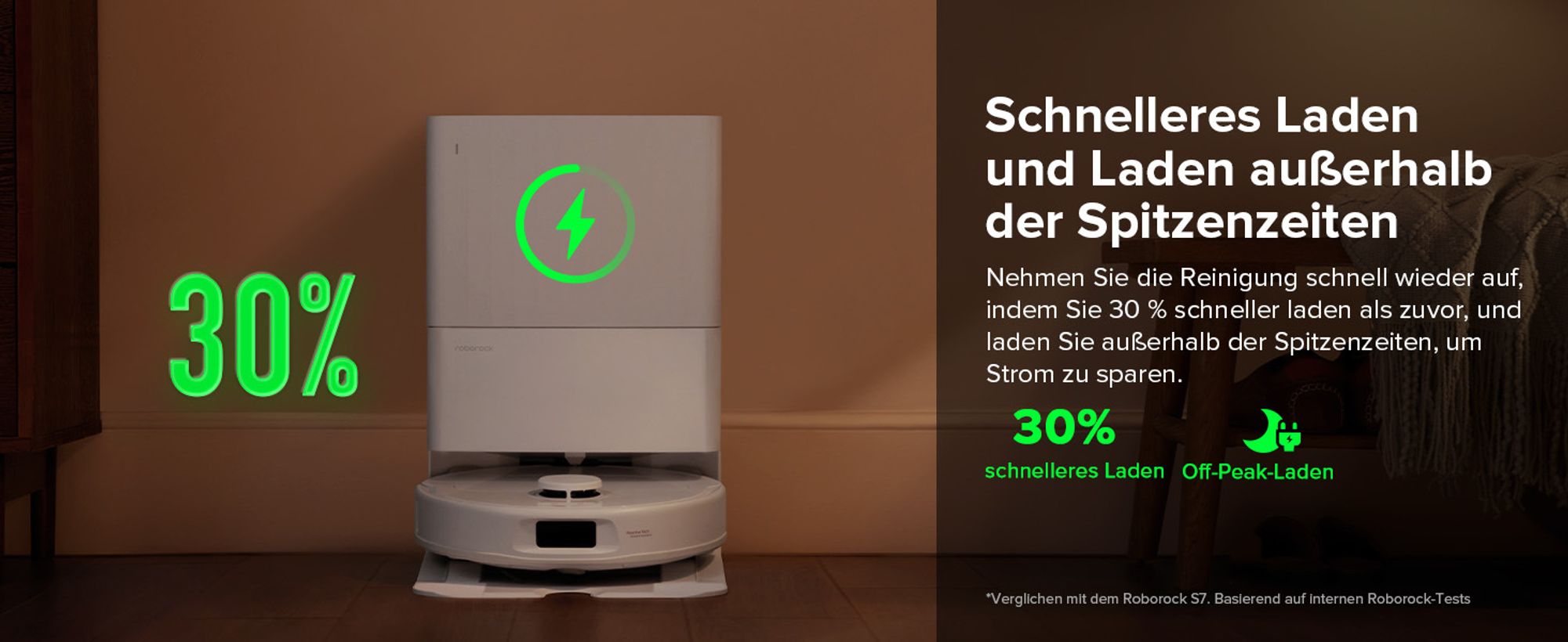 Roborock QV 35S Staubsauger Roboter, 10.000 Pa Saugroboter (Upgrade von Qrevo Plus), Anti-Tangle-Bürsten, Anhebbare Schleudermopps (Weiß)