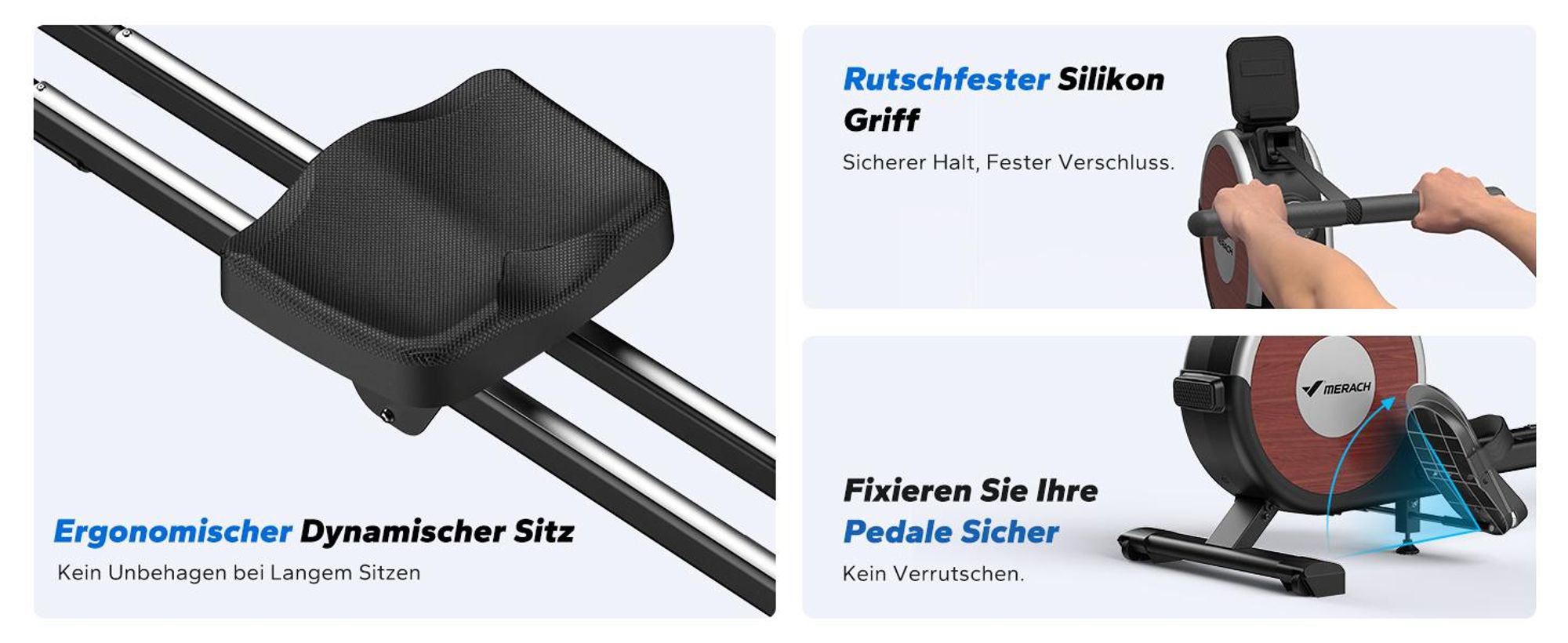 Klappbares magnetisches Rudergerät – leise, 16 Stufen Widerstand, Doppel-Schienen, Bluetooth-App & Tablet-Halter, LCD-Display, bis 158 kg, Heimfitness