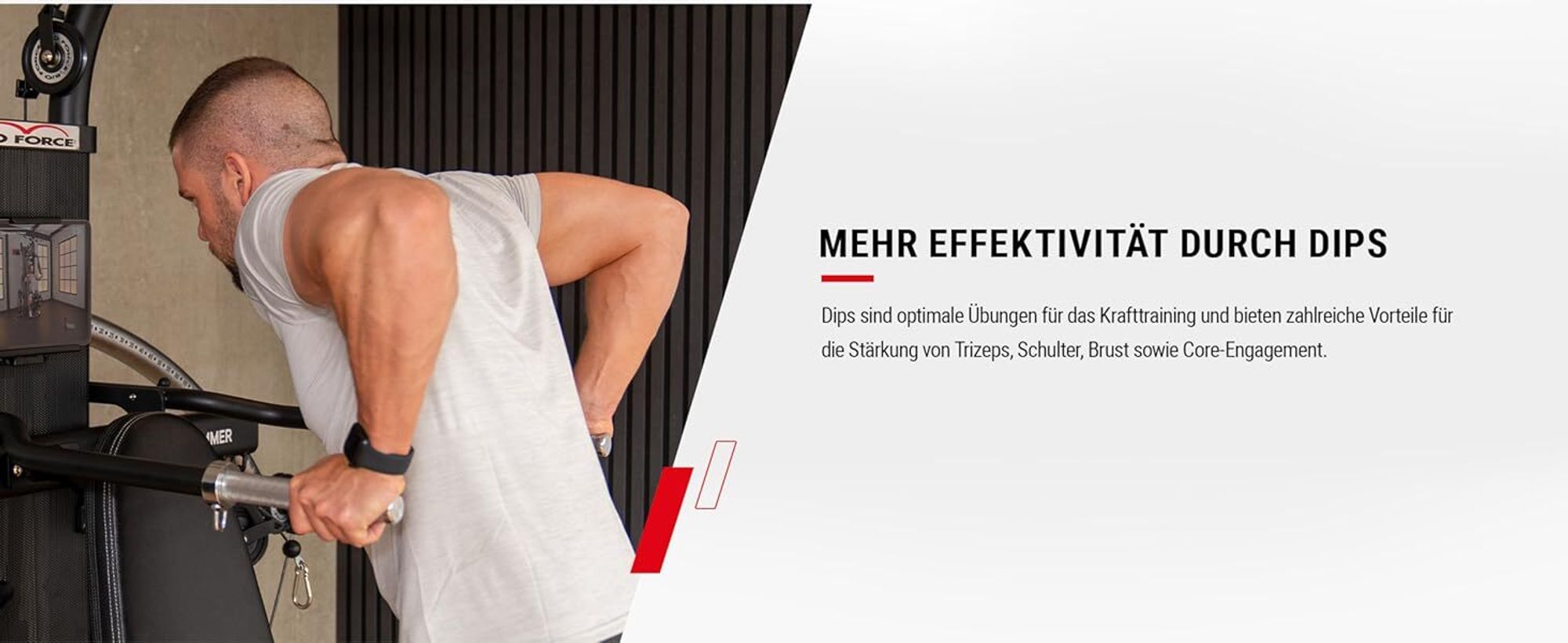 HAMMER Kraftstation BioForce Extreme Pro, Fitnessstation für zu Hause, mit TNT-Widerstandstechnologie, mit 125 kg Zuggewicht, über 140 Übungen