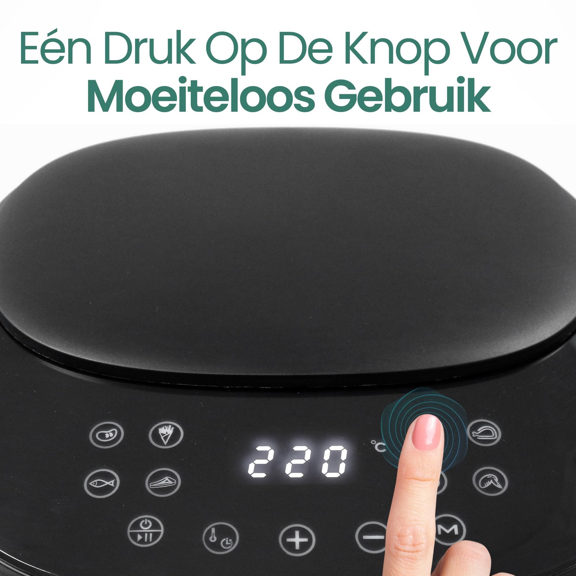 Emerio Airfryer XL 4,5 L – 1300 W – Digitaal – 8 Programma's – Zwart – AF-129369