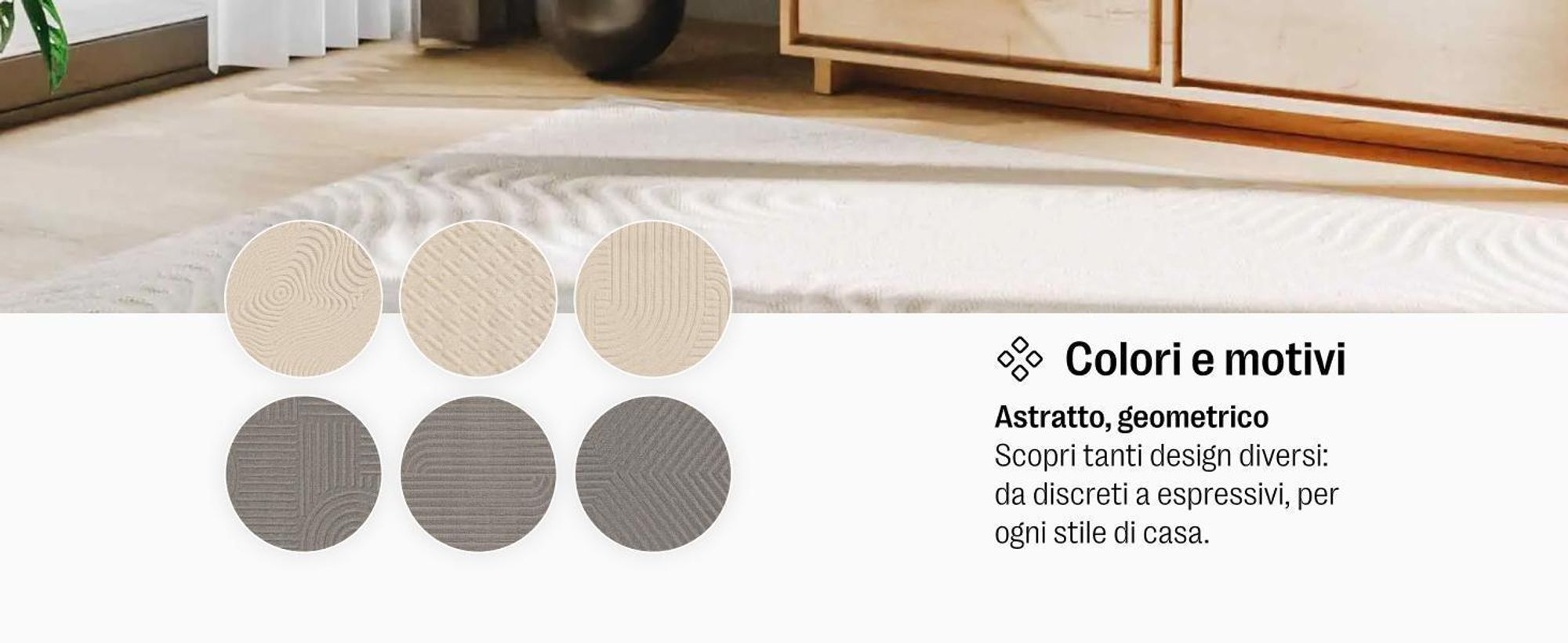 benuta tappeto soggiorno Leo Crema ø 160 cm rotondo tappeto soggiorno fantasia pelo corto soffice morbido
