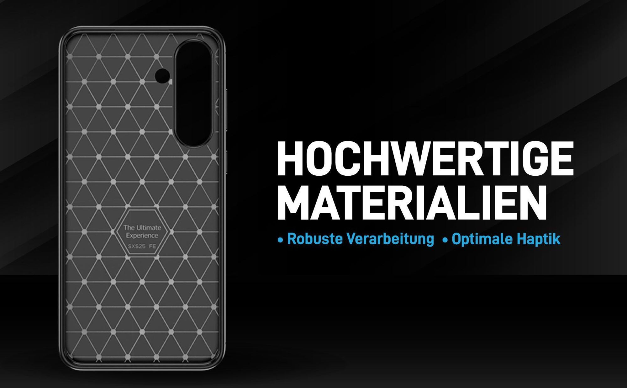 Handyhülle für das Samsung Galaxy S25 FE im Carbon Look