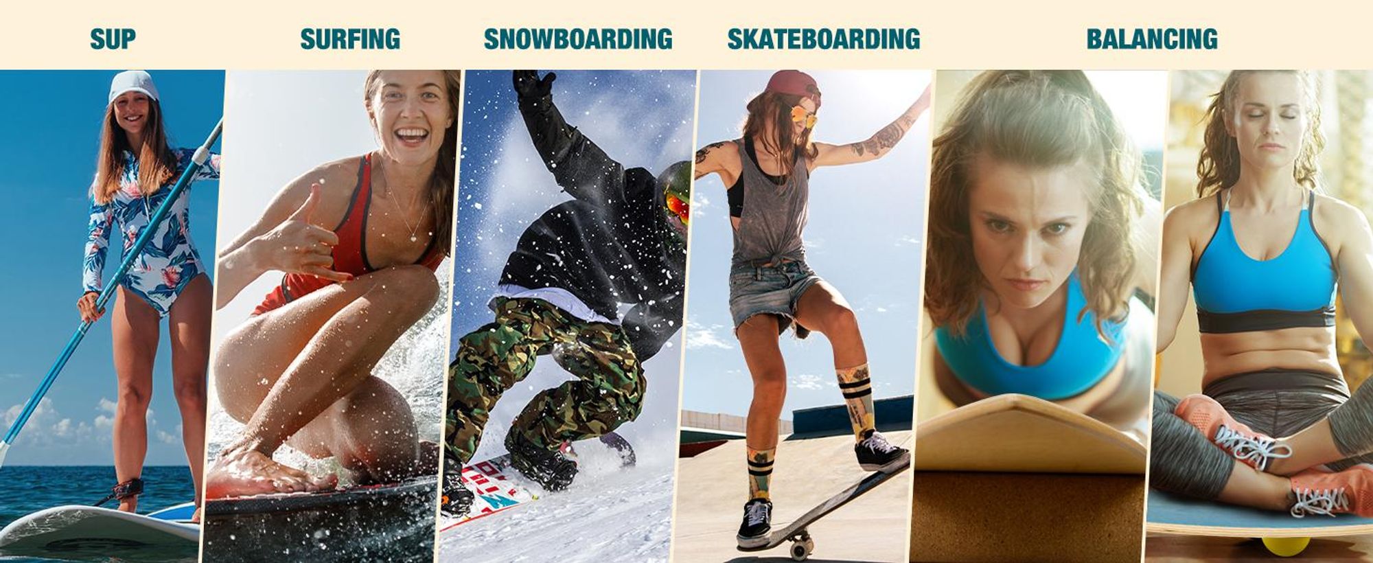 DH FitLife Surfing Balance Board aus Echtholz | Indoor Surfboard mit Rocker Shape | Wackelbrett für Kinder und Erwachsene | Spaß & Training Zuhause