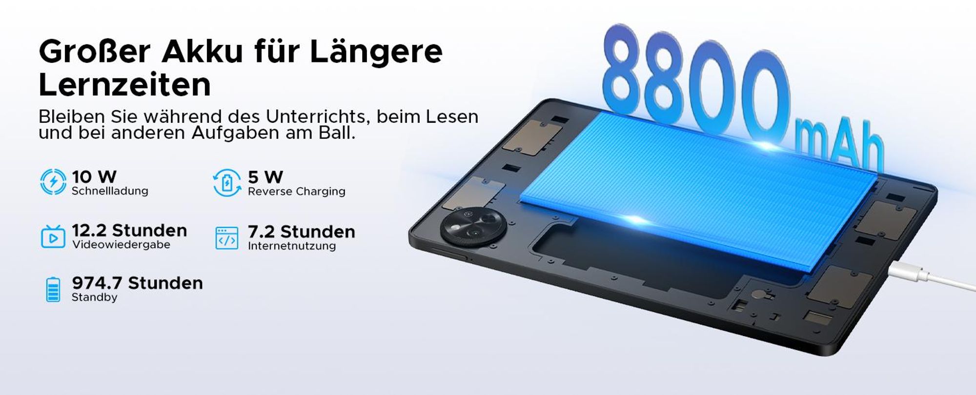 AP11 Tablet Android 16, 48GB RAM+128GB ROM/2TB, 11 Zoll 90Hz HD IPS, T7250 Octa-Core, 8800mAh, Gemini AI, Widevine L1-Tastatur, Stift, Maus und Hülle