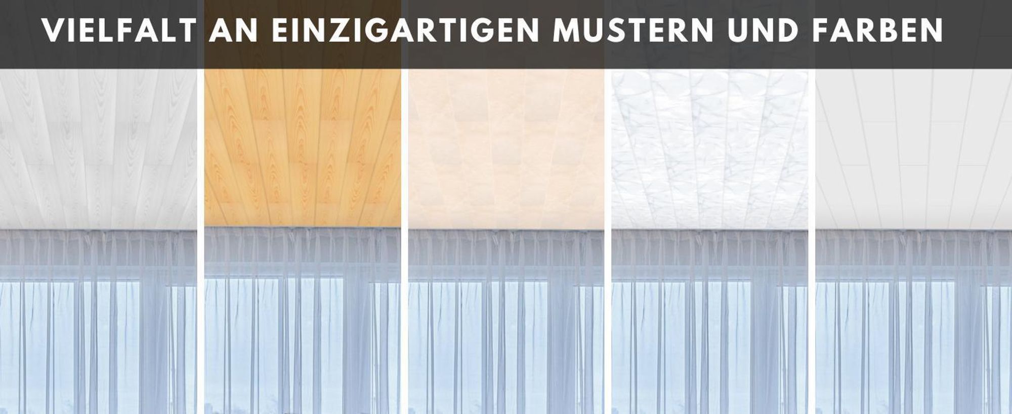 HEXIM Deckenpaneele aus XPS - Moderne Deckenverkleidung aus Styropor Kunststoff (Muster P-01) Kunststoffpaneele feuchtraum