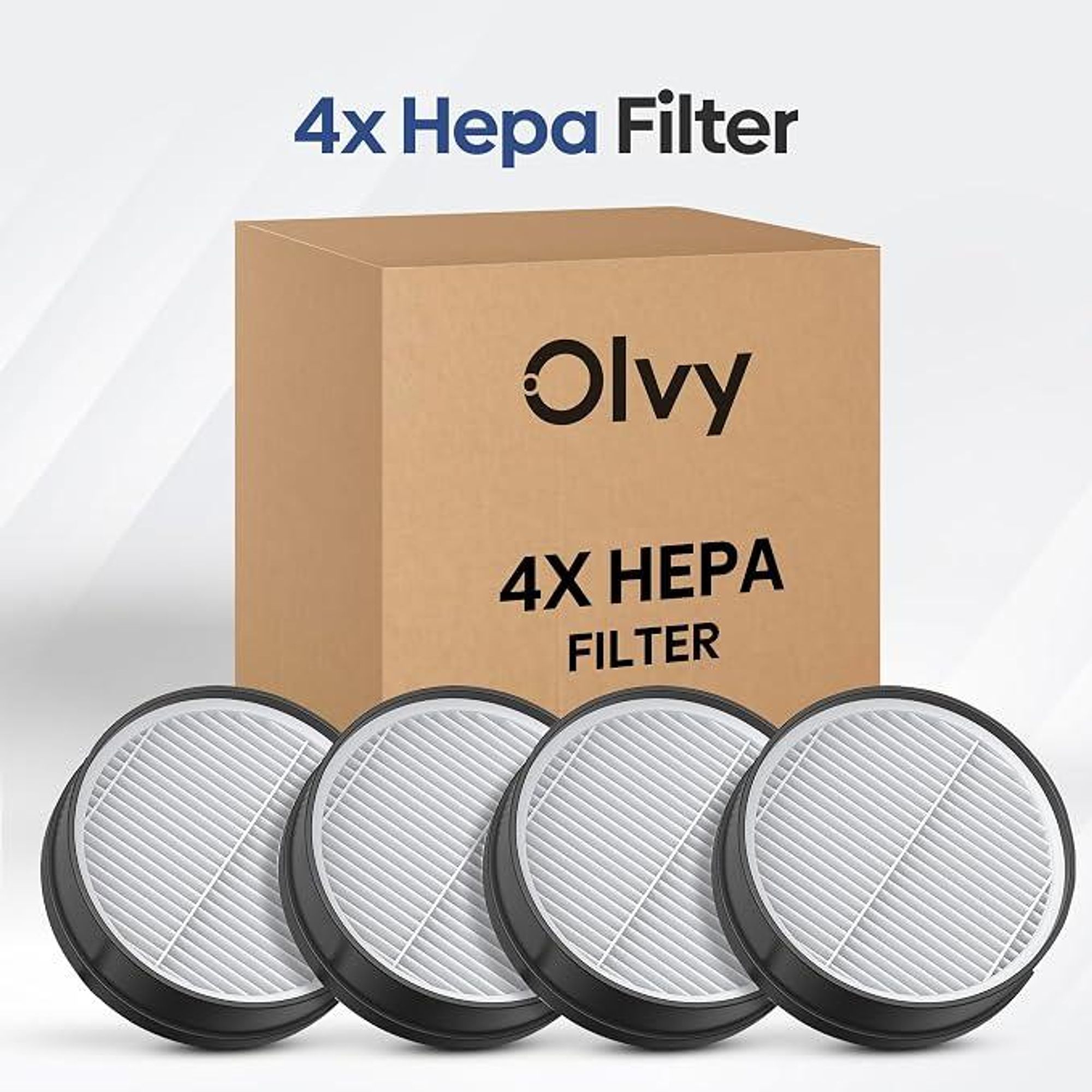 Olvy stofzuiger HEPA-filters (4 stuks) - Geschikt voor model A10