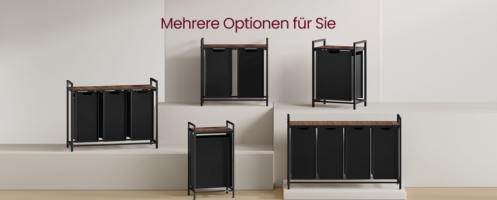 VASAGLE Wäschekorb , Wäschesammler mit Ablage, Wäschebox, 47 L