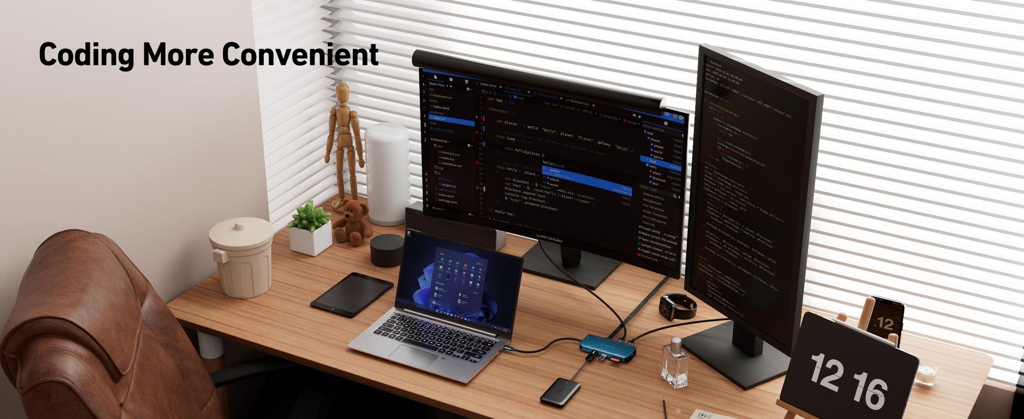 BENFEI Dockingstations USB C 11in1 Dockingstation Triple Display Hub