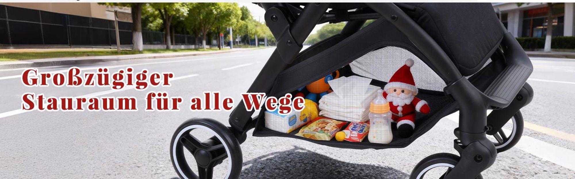 Sekey Kinder Buggy Reise Kinderwagen bis 22 kg verstellbare Rückenlehne, Regenschutz und Sichtfenster, Einhand-Faltmechanismus, Schwarz und Blau