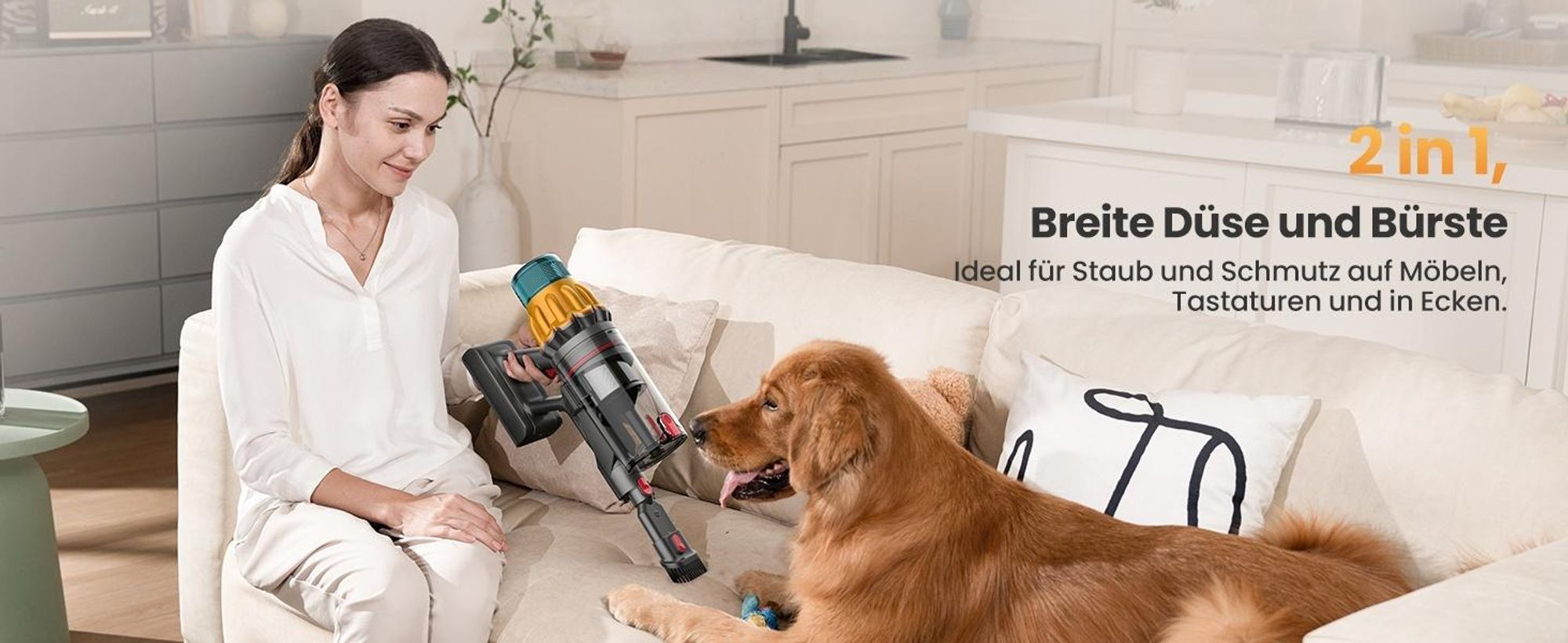 650W Akku-Staubsauger, 55kPa bürstenloser Staubsauger, LED Handstaubsauger Kabellos, SmartDisplay, für Bodenteppiche,6 in 1 akkustaubsauger,50Min,1.2L